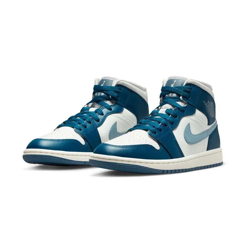 Wmns Air Jordan 1 Mid 'French Blue' Foam Support Daily Flow