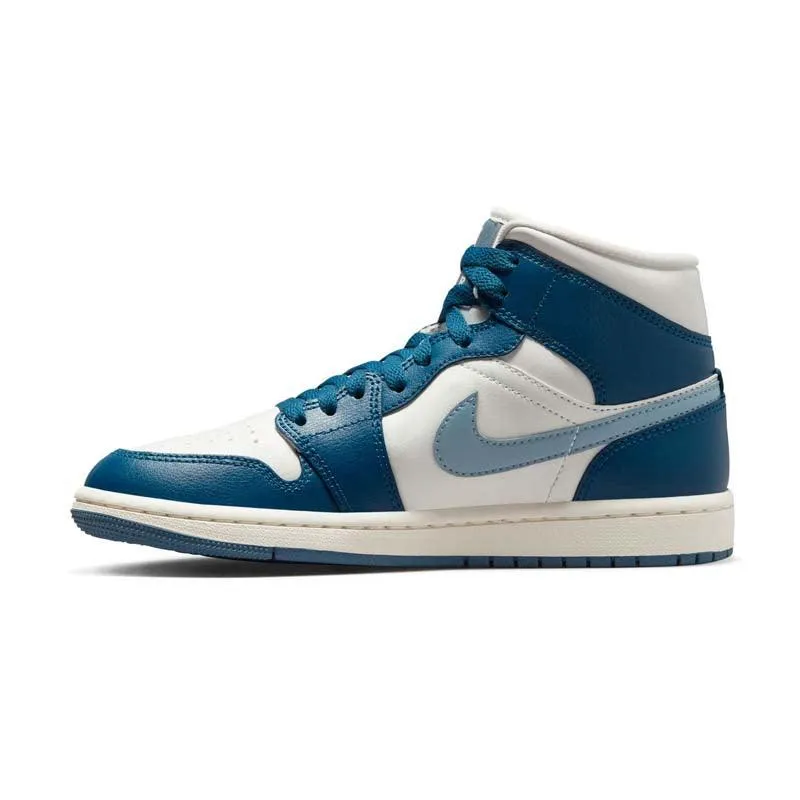 Wmns Air Jordan 1 Mid 'French Blue' Active Gear