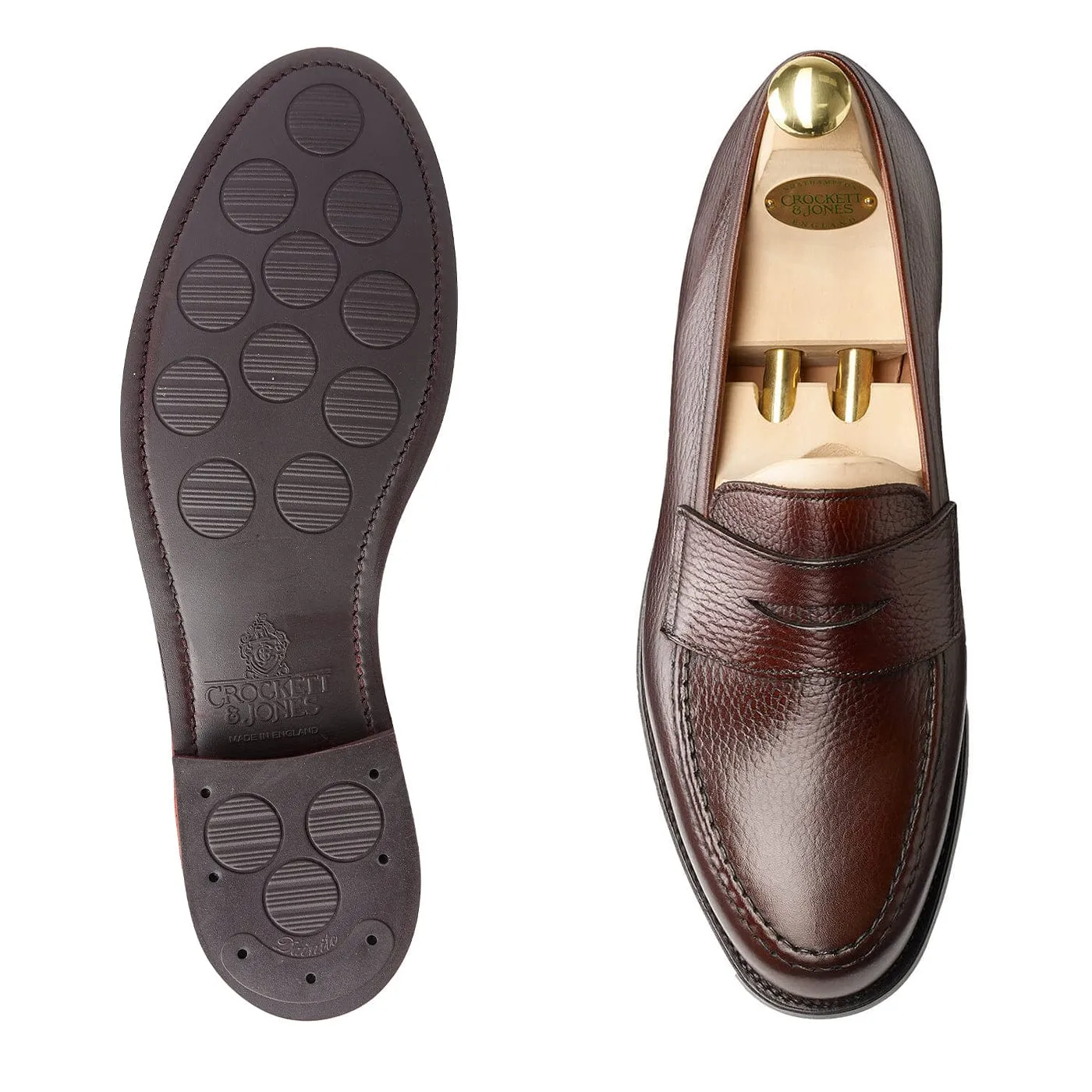 Easy Care German Engineering Boston Dark Brown Country Calf Grain (G Fitting)
