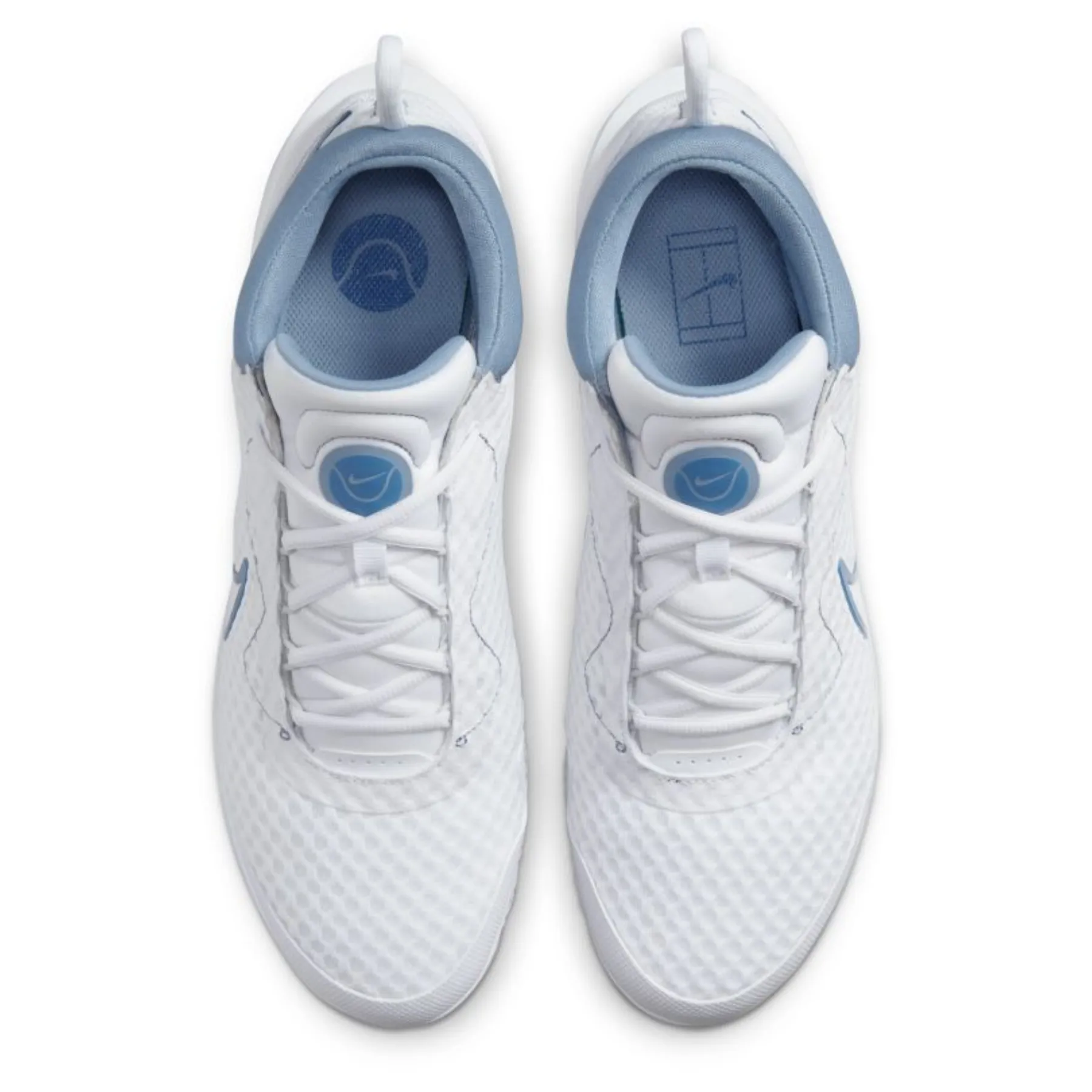 Nike  Court Zoom Pro Men Hard Court Tennis Shoes -White Mystic Navy-Ashen Slate-Grey Fog Mobility Focus