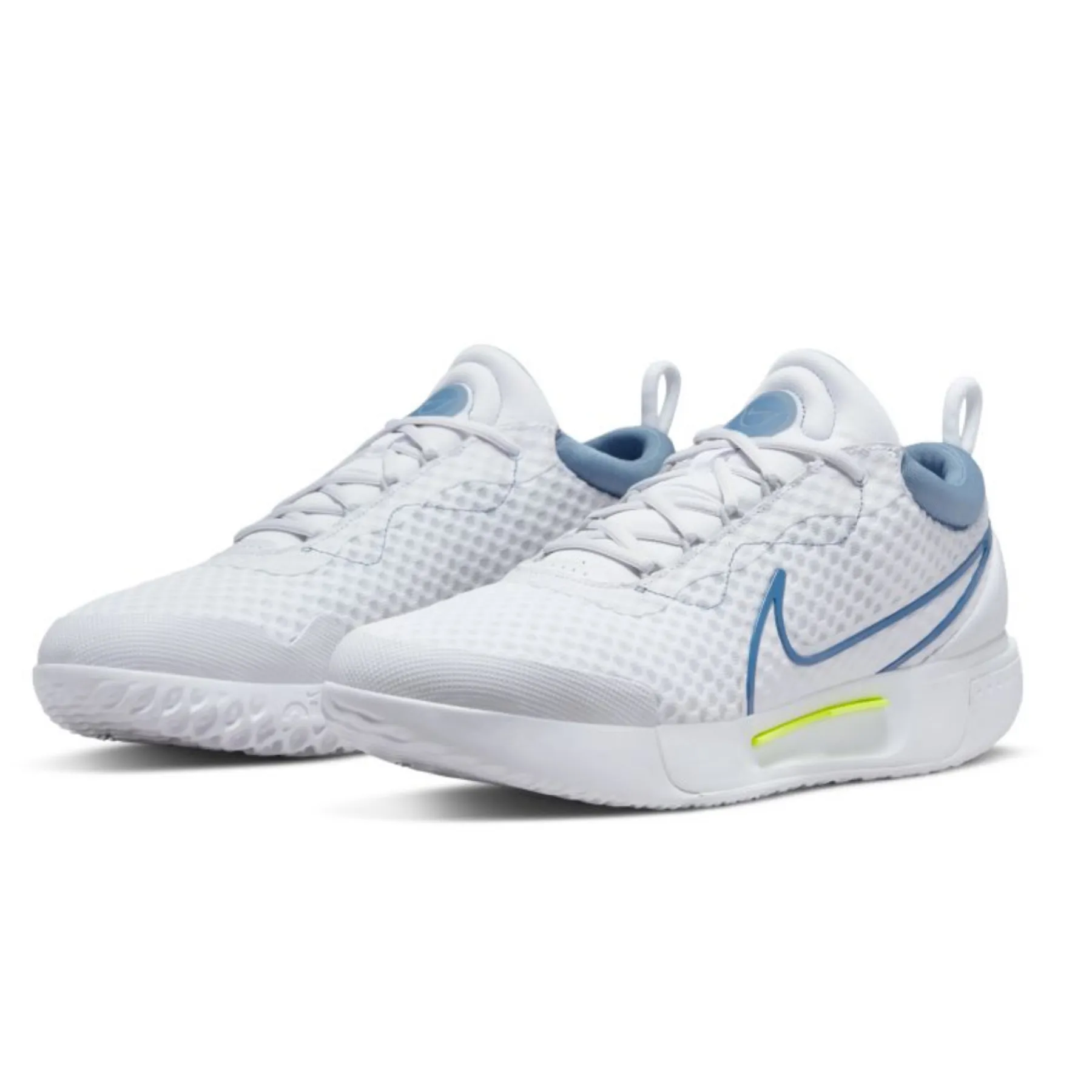 Simple Fit Outdoor Trail Nike  Court Zoom Pro Men Hard Court Tennis Shoes -White Mystic Navy-Ashen Slate-Grey Fog