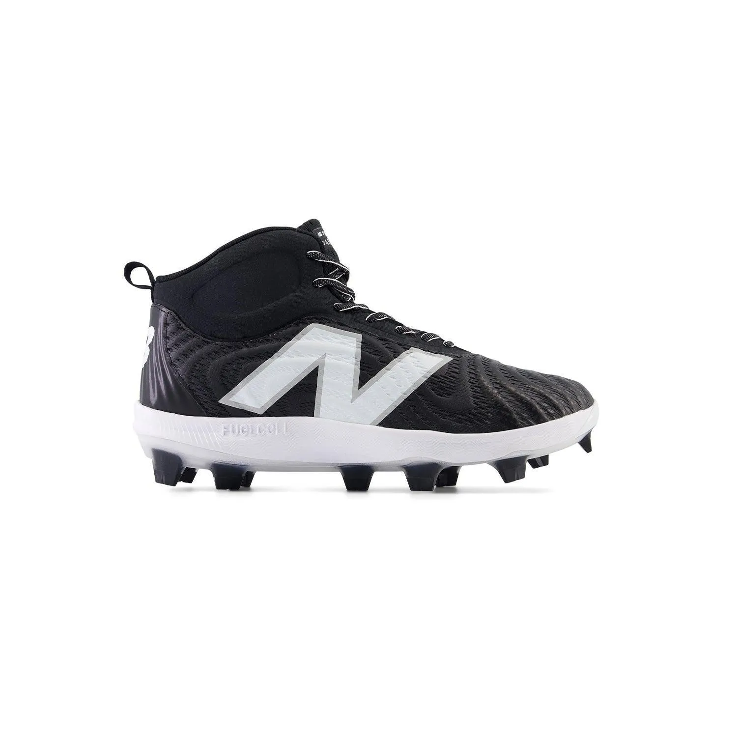 New Balance Men's FuelCell 4040 V7 Mid-Molded Baseball Cleats - Black / Optic White - PM4040K7 Outdoor Adventure