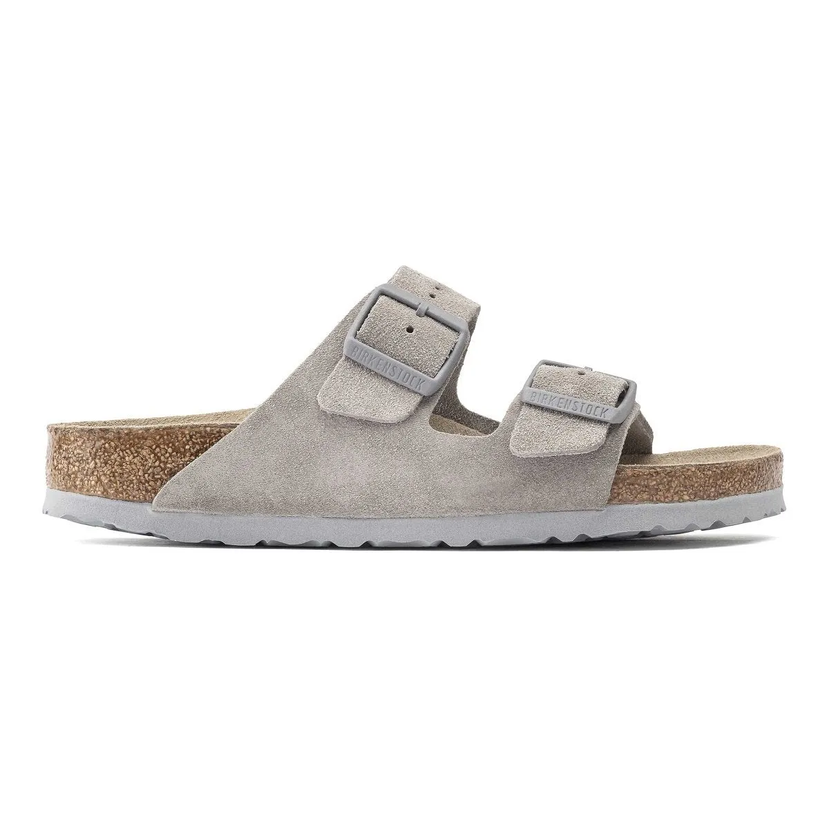 Back to Nature Comfortable Outdoor Adventure Birkenstock Men's Arizona Soft Footbed Stone Suede