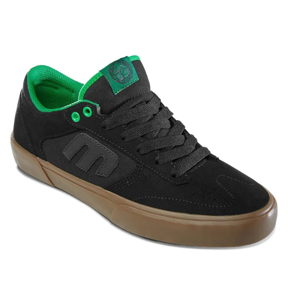 Etnies x Dig Windrow Vulc - Black/Green/Gum Simple Vibes Slip   On Style
