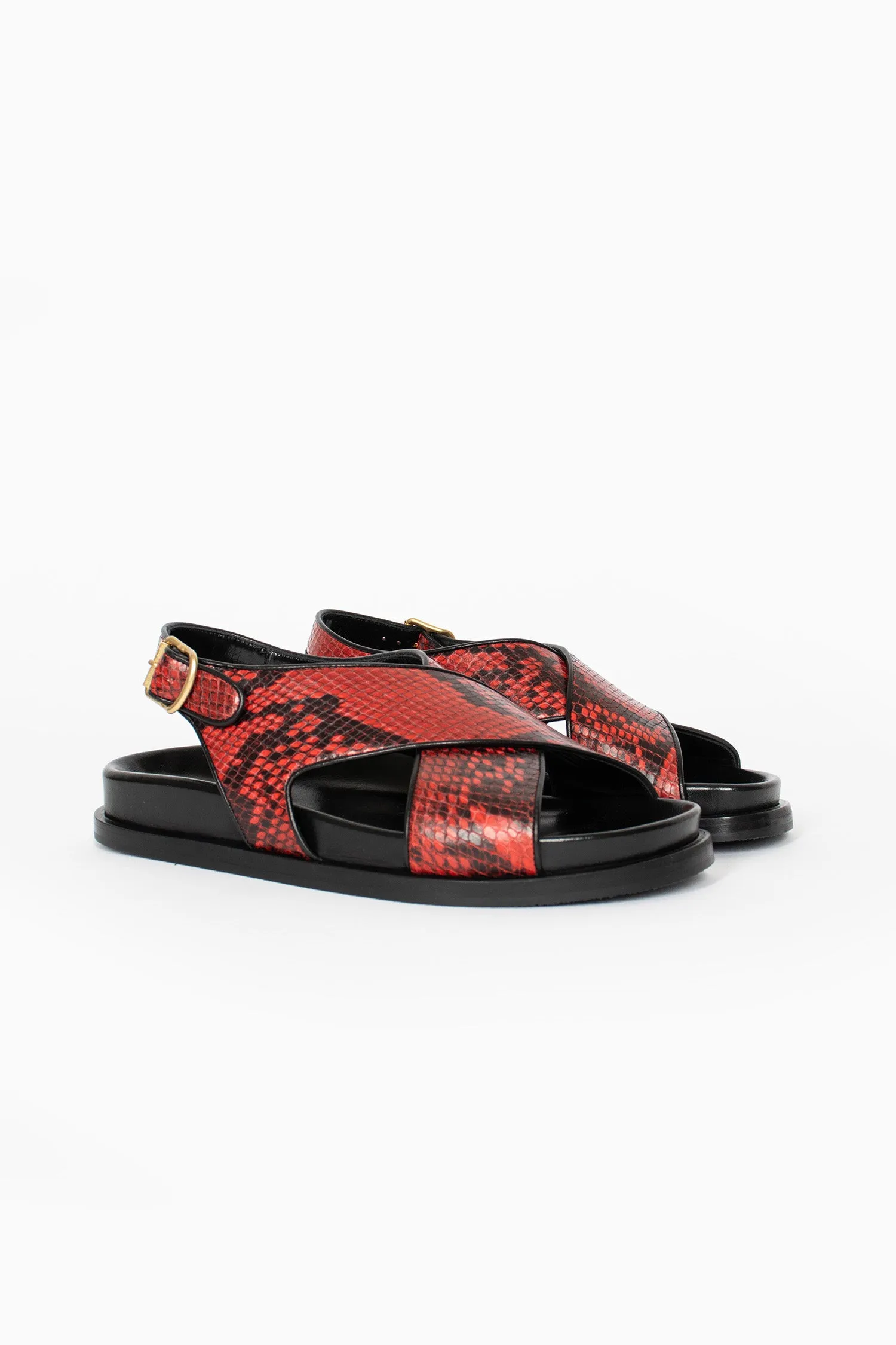 Snake Print Sandals Vermillion Root Hike Summit Step