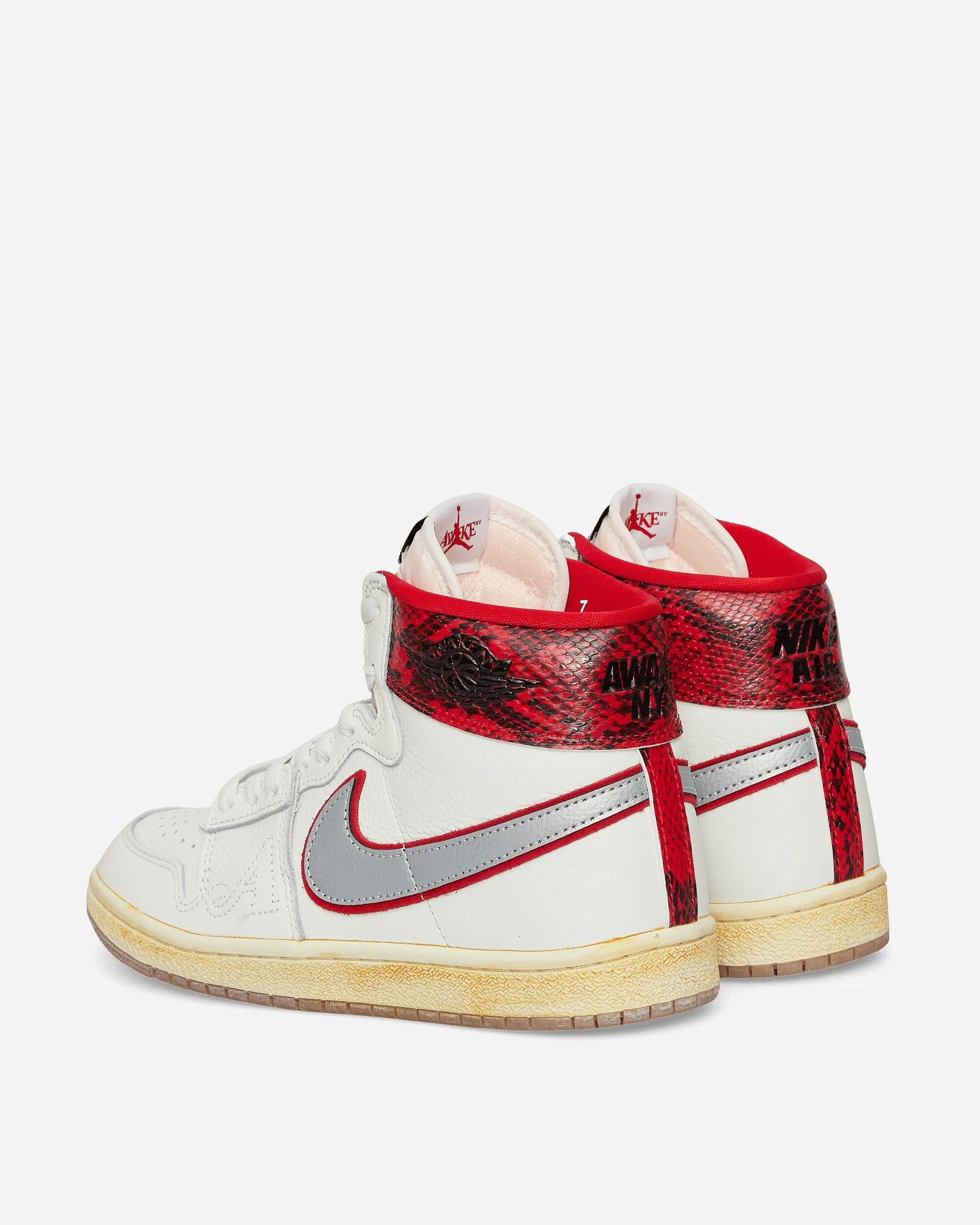 Awake NY Air Ship Sneakers Sail / University Red Buckle Detail
