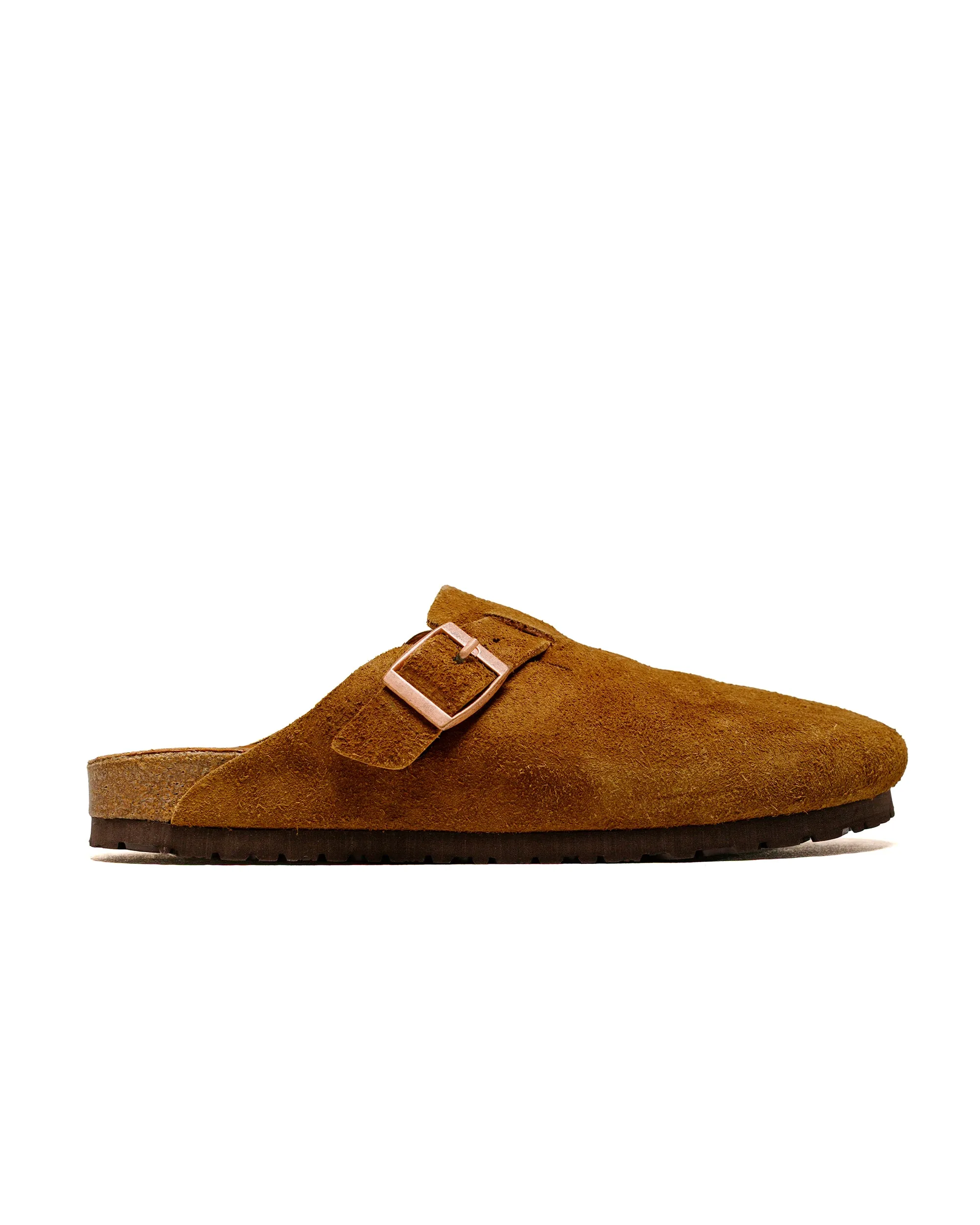 Easy Wear The Real McCoy's MA23012 Leather Foot-Support Clogs Raw Sienna