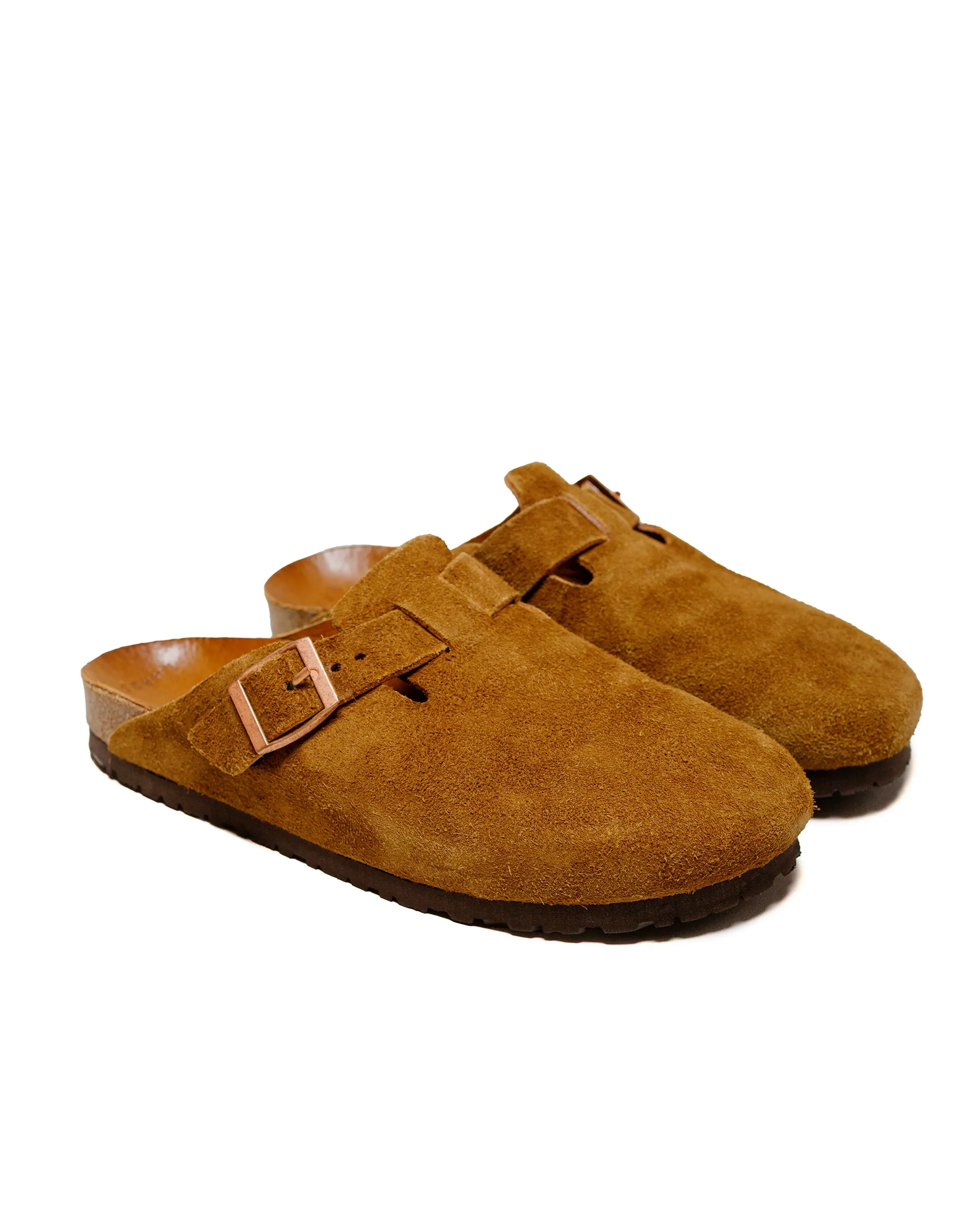 The Real McCoy's MA23012 Leather Foot-Support Clogs Raw Sienna School Day