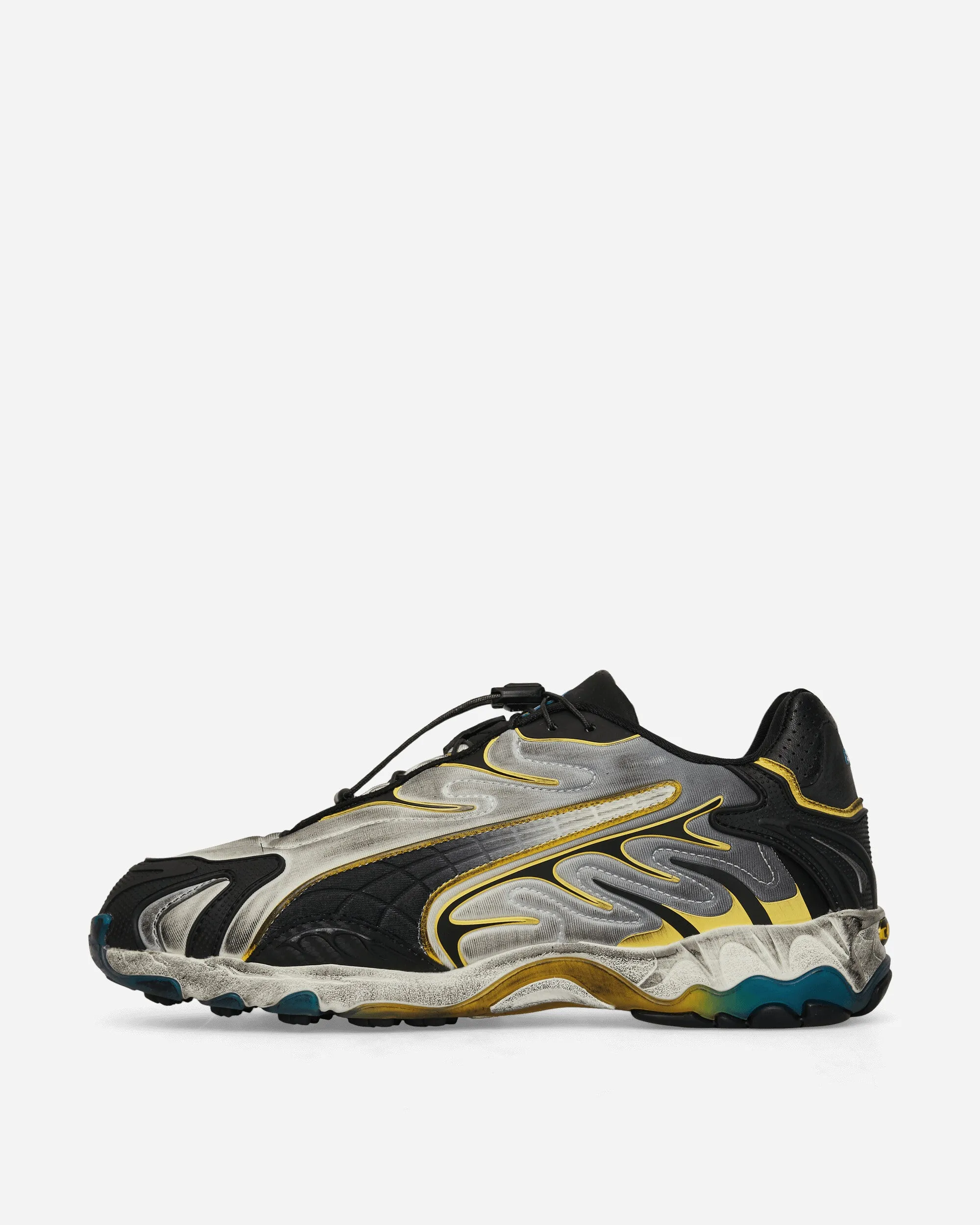 Mesh Panel Quick Step A$AP Rocky Inhale Distressed Neoprene Sneakers Warm White / Puma Black / Yellow