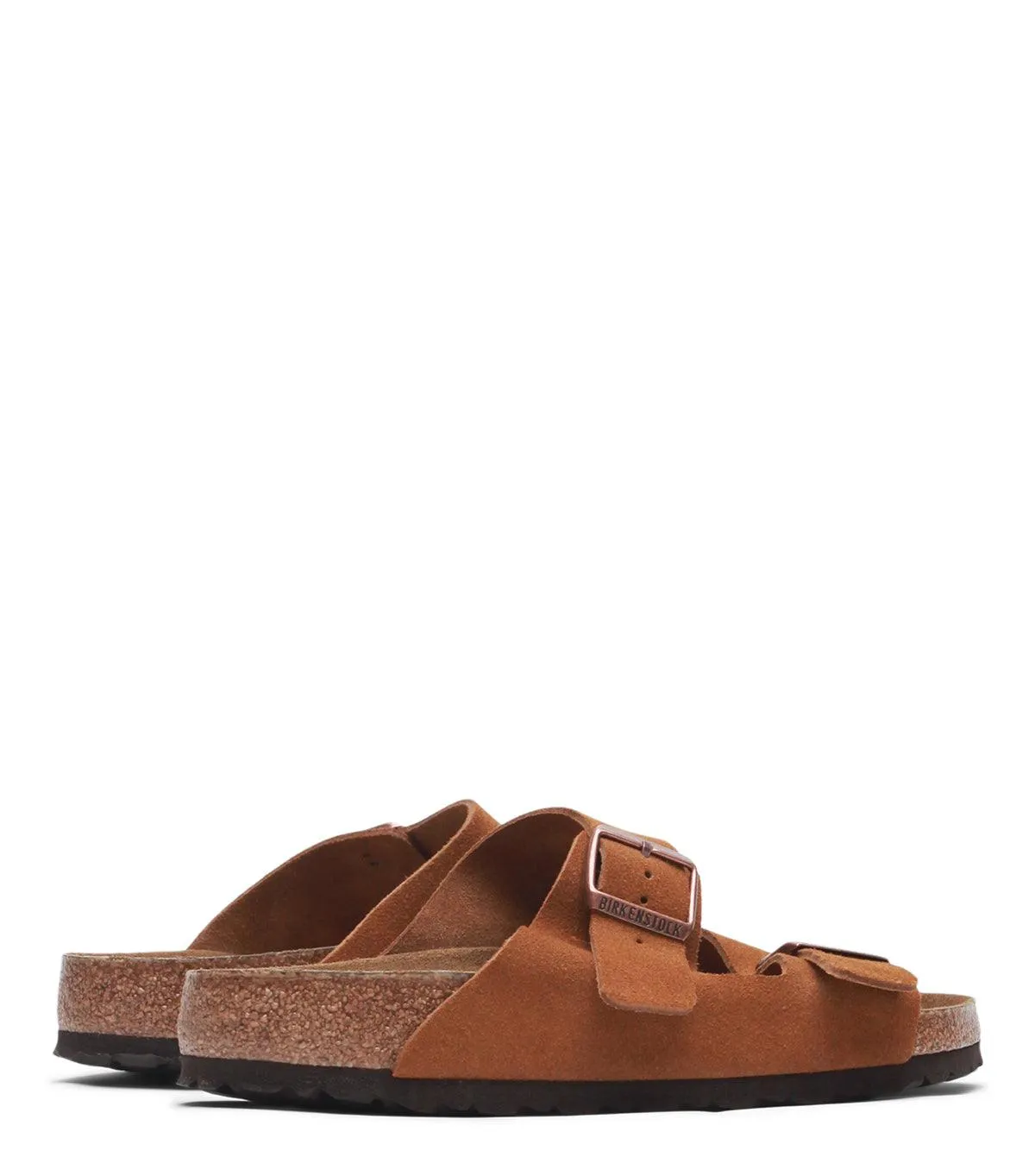 Structured ease Durable arch Birkenstock Arizona Soft Footbed Suede Mink