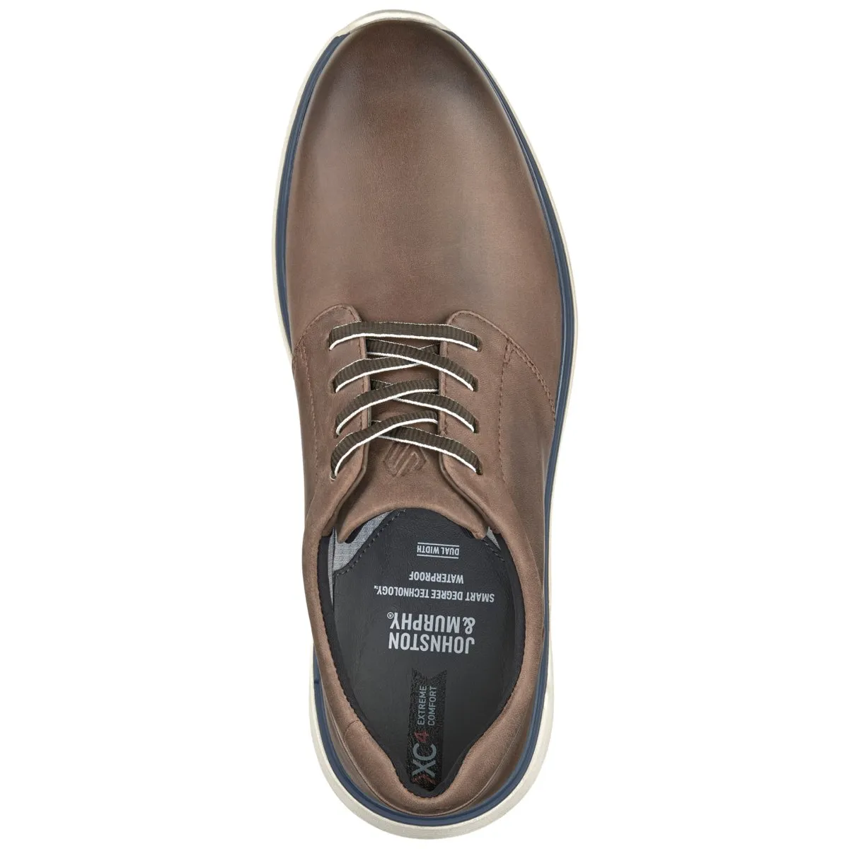 Chill Mood Johnston & Murphy Men's XC4 Prentiss 2.0 Stone Oiled Waterproof Full Grain