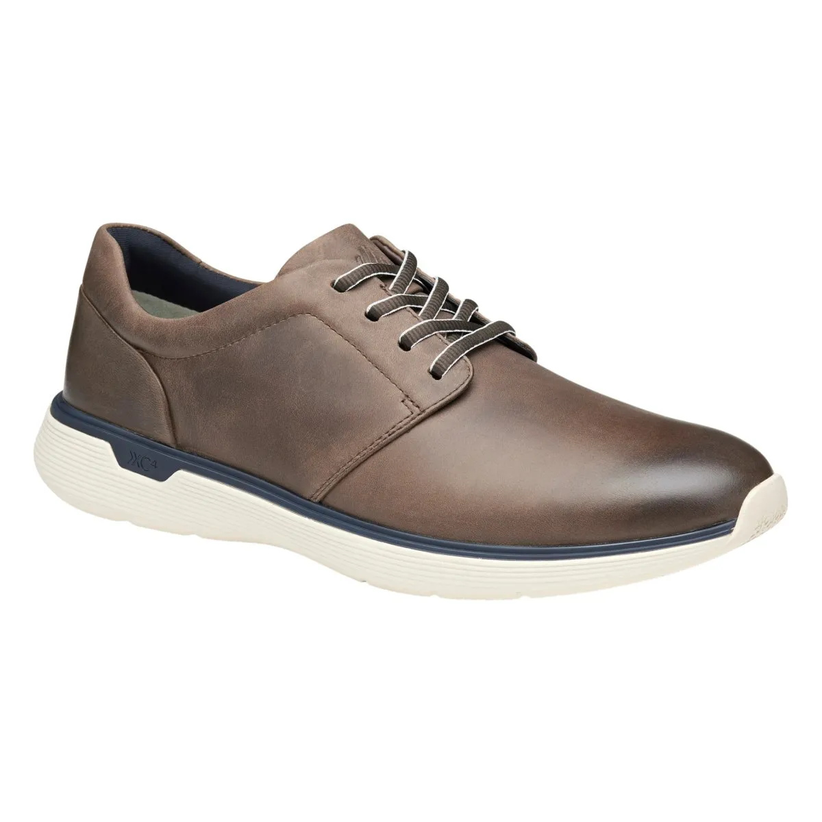 Johnston & Murphy Men's XC4 Prentiss 2.0 Stone Oiled Waterproof Full Grain Active Feet Peace Step