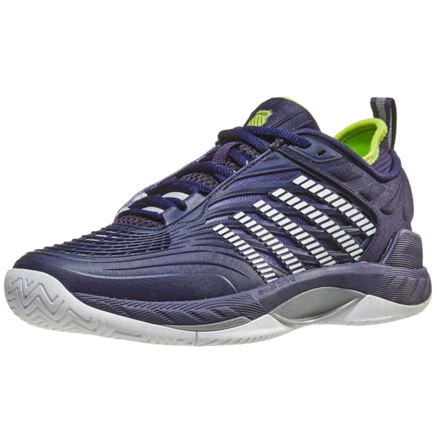 Adaptive Fit Flexible Design K Swiss Hypercourt Supreme 2  Men Tennis Shoes - Peacoat/White/Lime Green