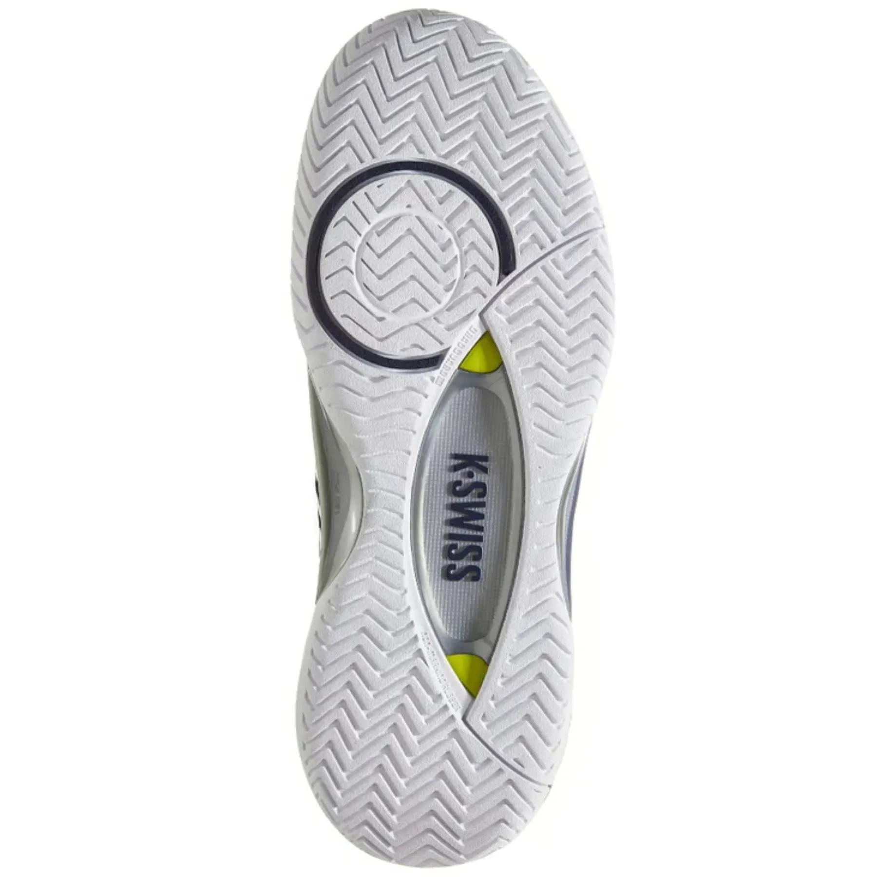 Quick lace K Swiss Hypercourt Supreme 2  Men Tennis Shoes - Peacoat/White/Lime Green