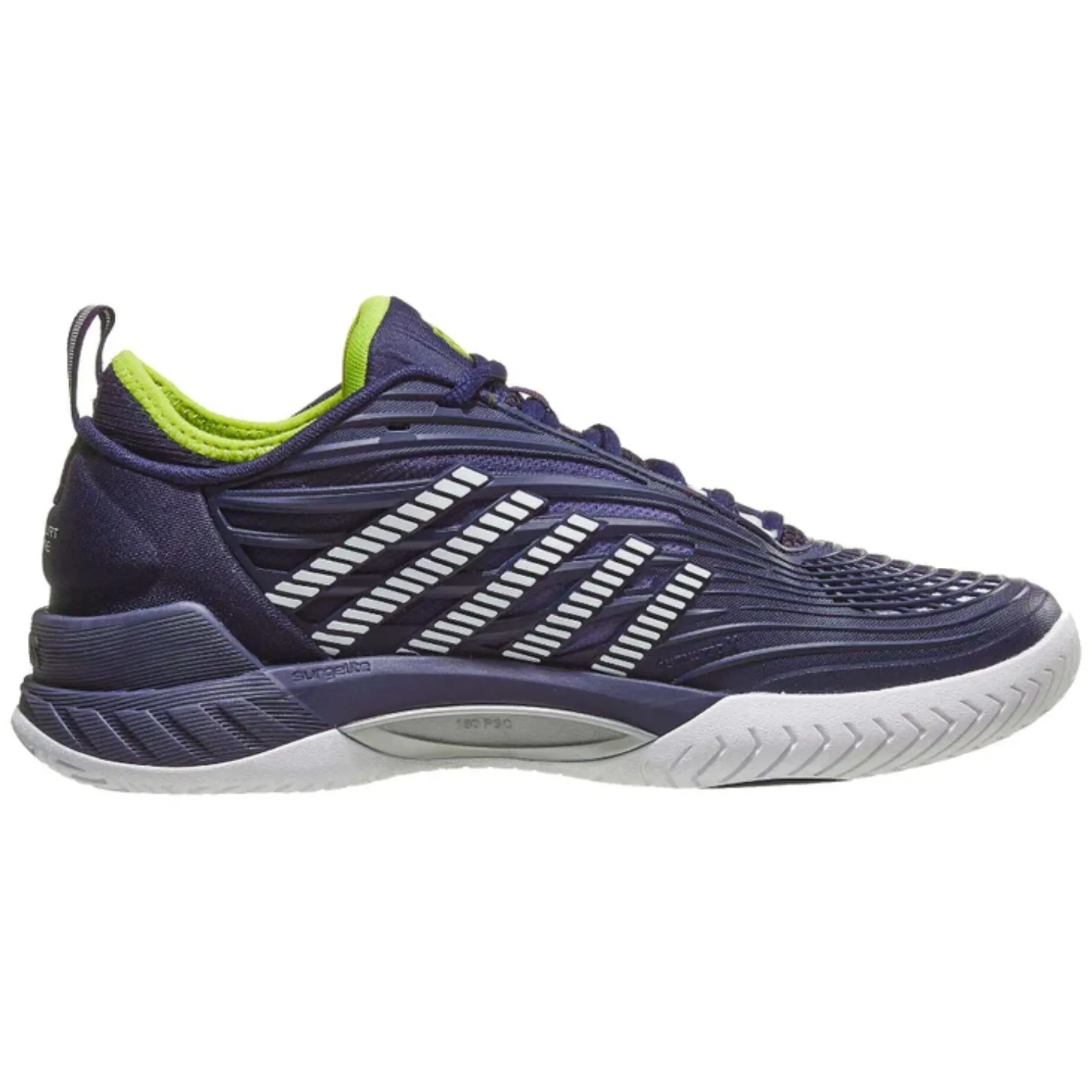 K Swiss Hypercourt Supreme 2  Men Tennis Shoes - Peacoat/White/Lime Green Tread Sole Flex support