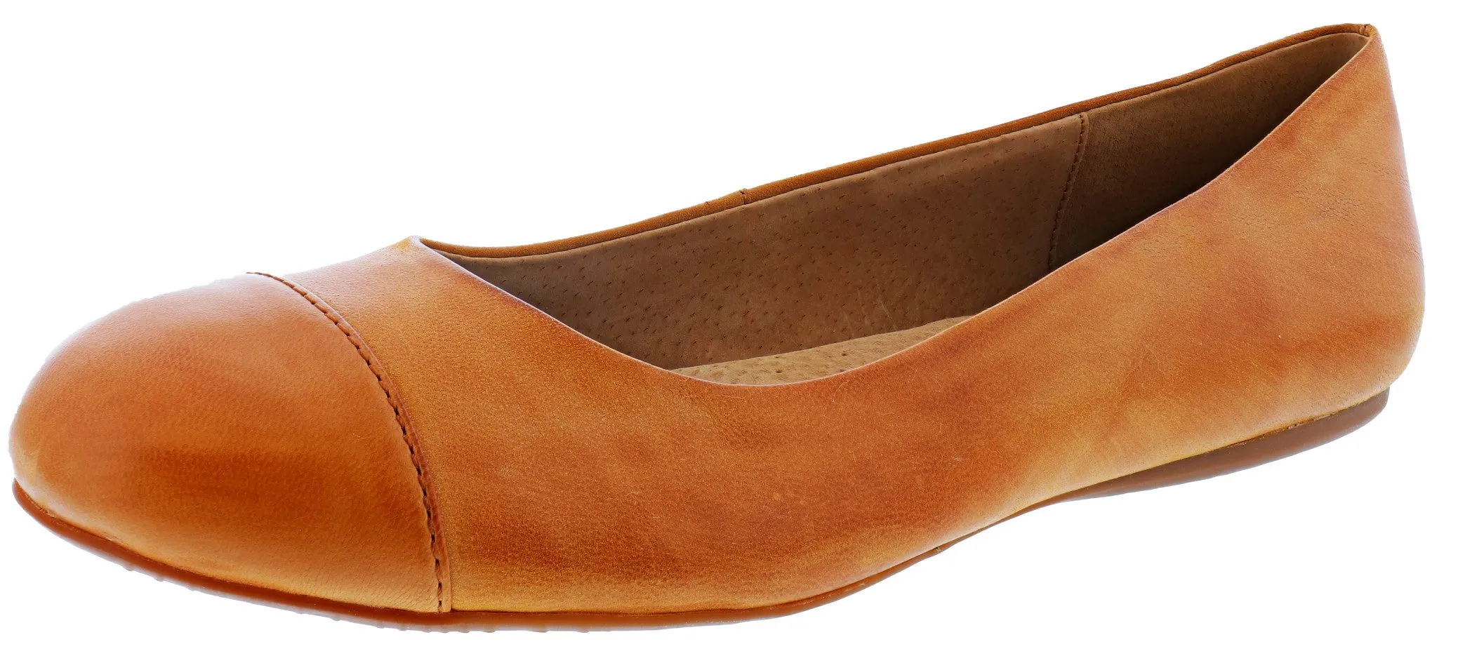 Softwalk Women's Napa 2E Wide Width Slip On Ballerina Flats Ergo Tech