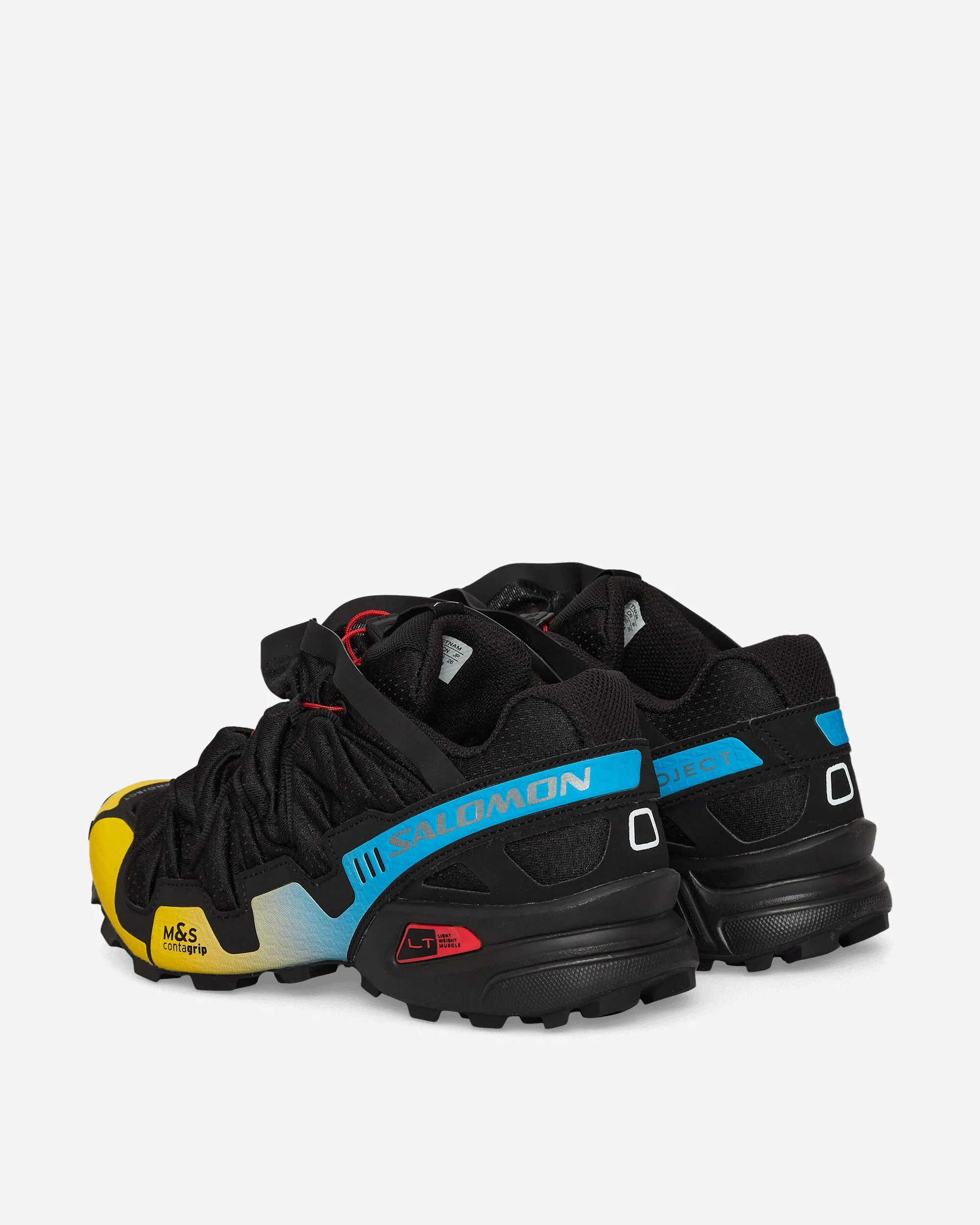 Movie Night Dad Style Y/Project Speedcross 3 Sneakers Black / Lemon / Transcend Blue