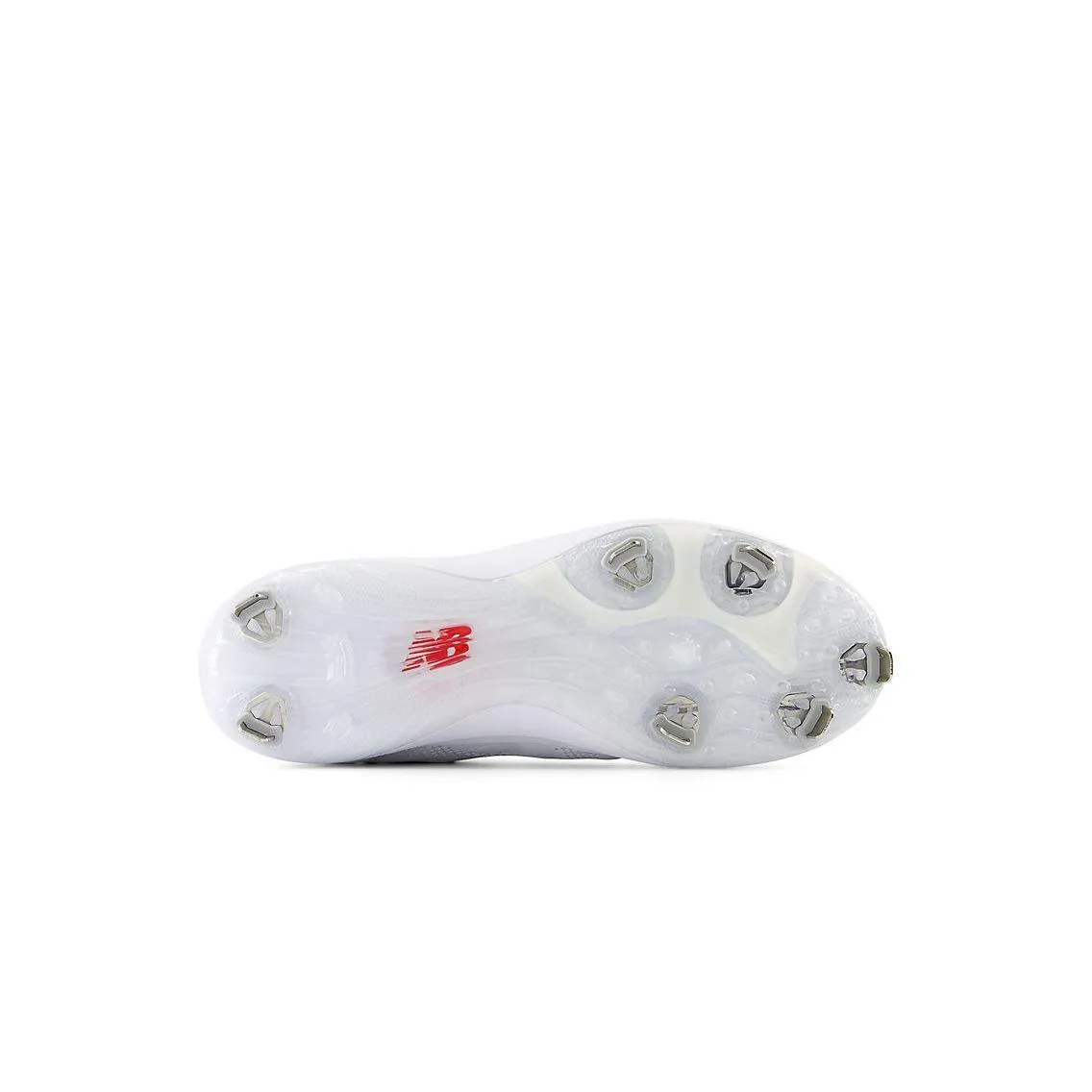 New Balance Men's FuelCell 4040 V7 Mid-Metal Baseball Cleats - White / Rain Cloud - M4040TW7 Elastic Collar