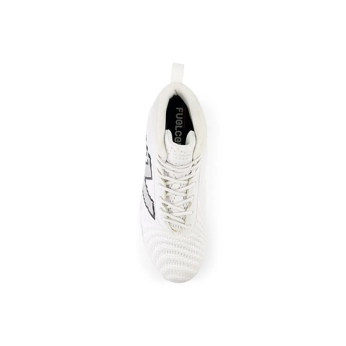 Trendy Footwear Breathable New Balance Men's FuelCell 4040 V7 Mid-Metal Baseball Cleats - White / Rain Cloud - M4040TW7