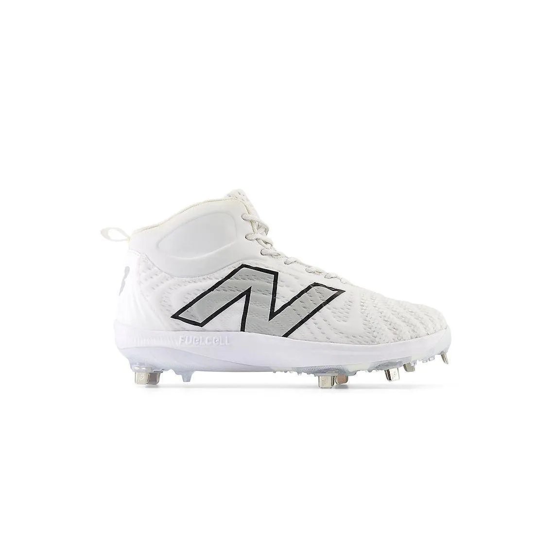 New Balance Men's FuelCell 4040 V7 Mid-Metal Baseball Cleats - White / Rain Cloud - M4040TW7 Cowgirl Vibe
