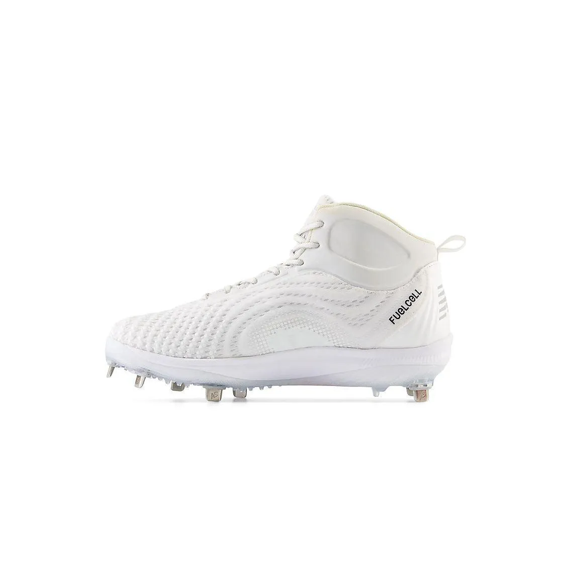 New Balance Men's FuelCell 4040 V7 Mid-Metal Baseball Cleats - White / Rain Cloud - M4040TW7 Hiking Style day trip
