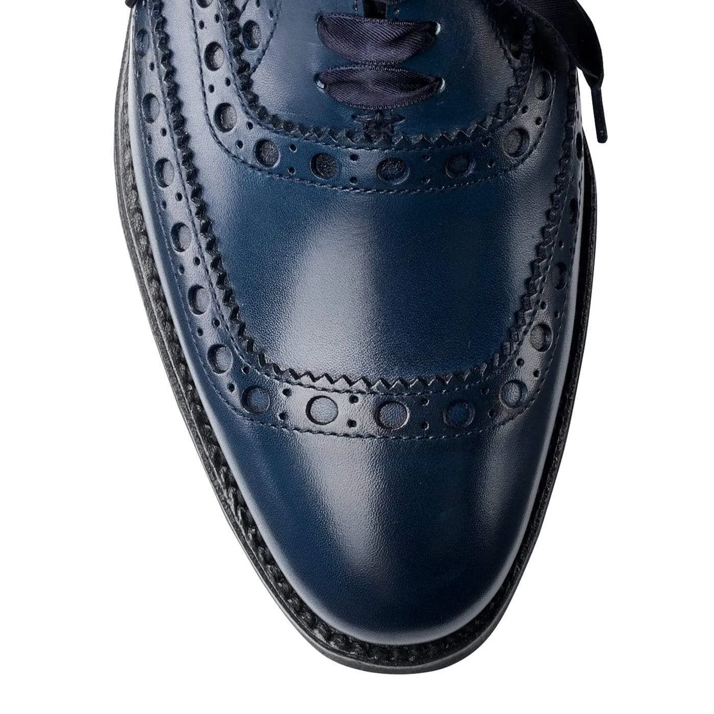 Anna Blue Burnished Calf Office Worker Oxfords Footwear Innovation