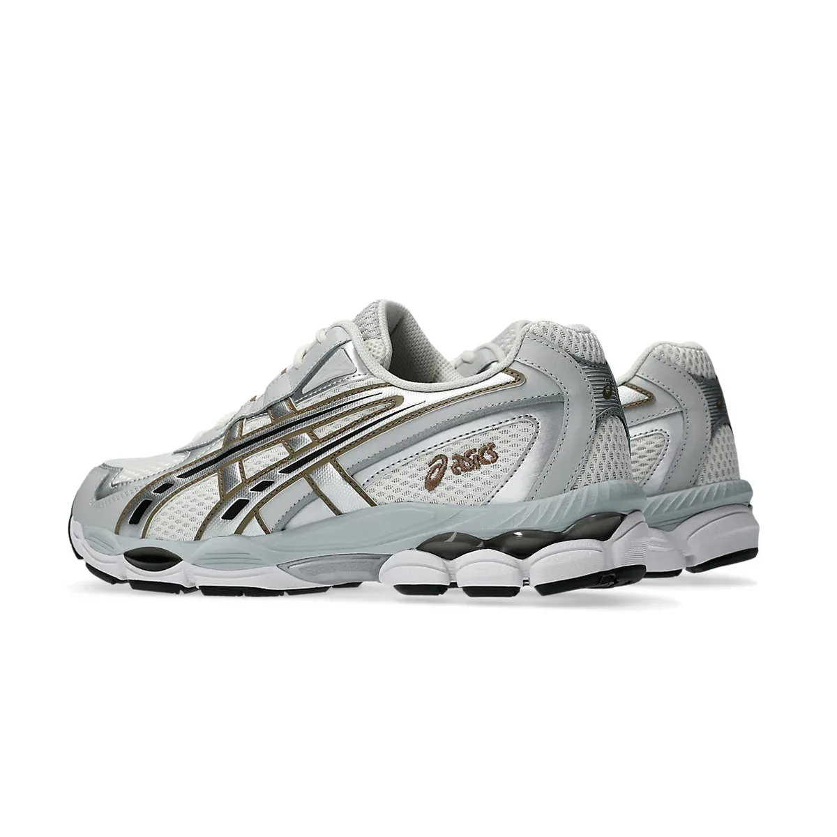 Closed Toe Durable Wear GEL-NYC 2055 'Cream Pure Silver'