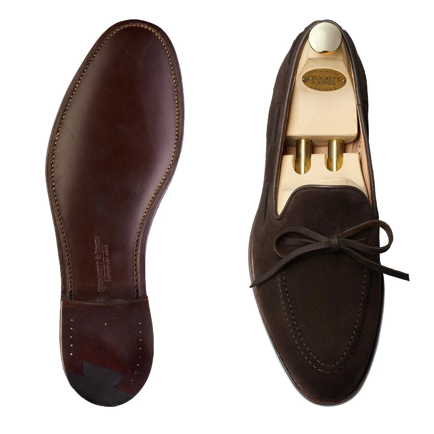 Interview Attire Desk Style Southport Dark Oak Suede