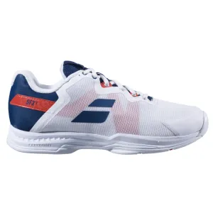 Babolat SFX3 All Court Men Tennis Shoes - White/Estate Blue Casual running