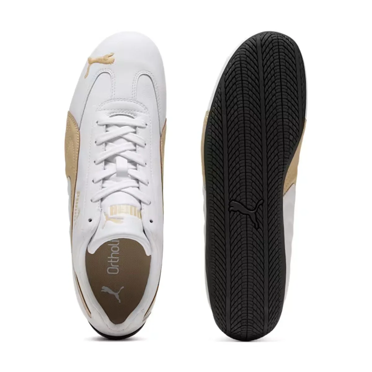 Quick Steps Drop Step Speedcat Leather 'White Toasted Almond'