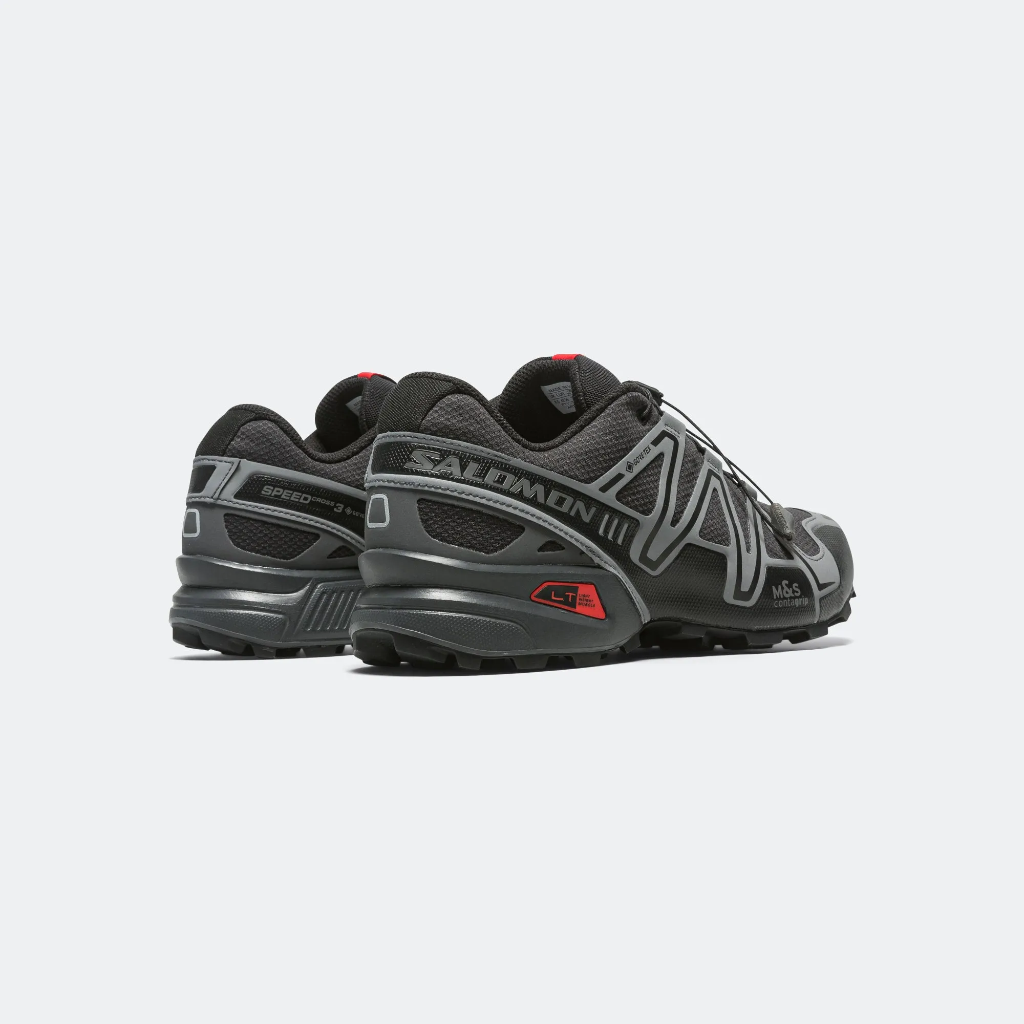 Speedcross 3 GTX - Black/Asphalt-Flame Scarlet Extra Flex Strappy