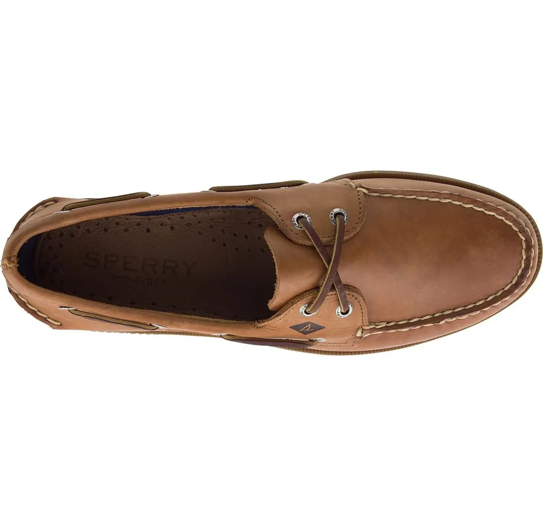 Sperry Men's Authentic Original Leather Boat Shoe Sahara Tan College Style Galaxy Step