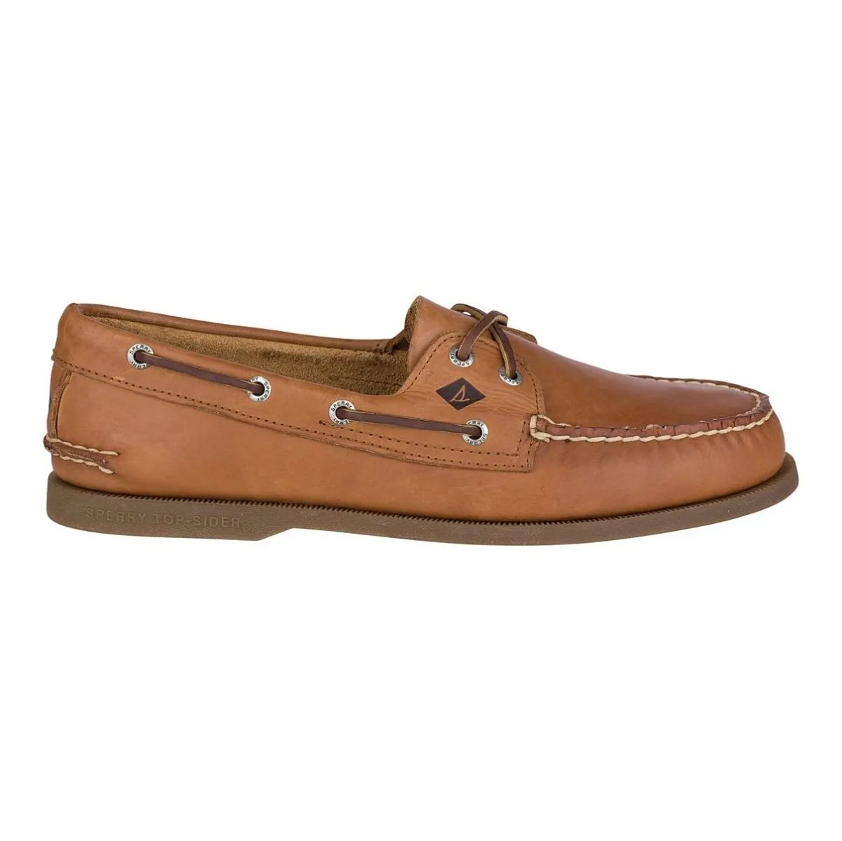Shine Jog Sperry Men's Authentic Original Leather Boat Shoe Sahara Tan