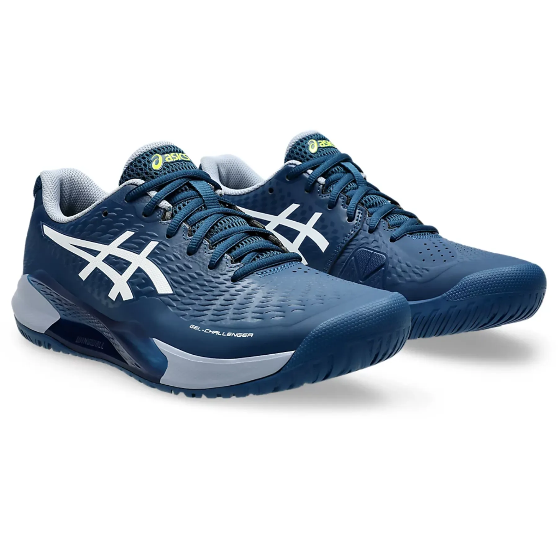 Asics Gel-Challenger 14 Men Tennis Shoes - Mako Blue/White Stretch Fabric