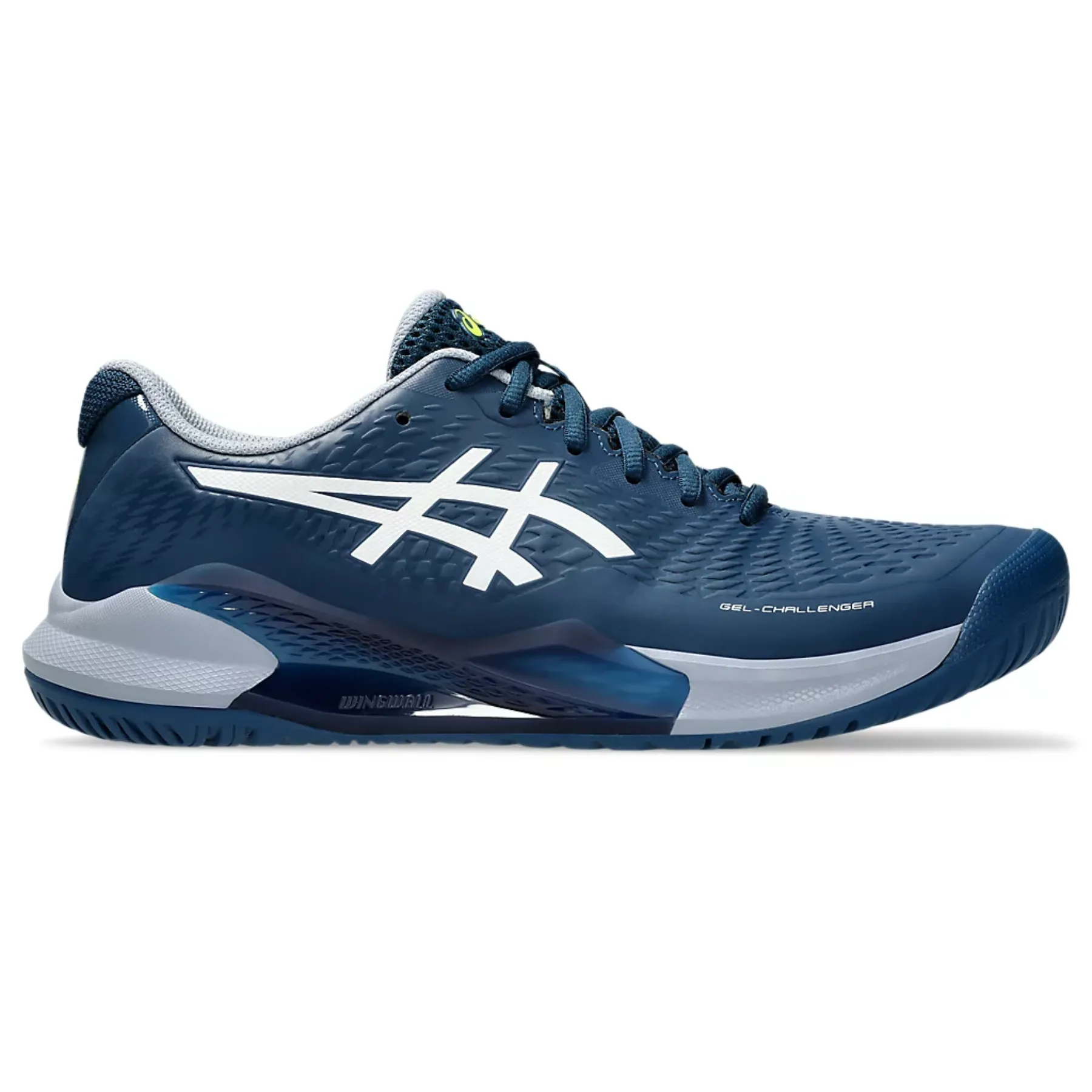 Travel Style Ventilation Mesh Asics Gel-Challenger 14 Men Tennis Shoes - Mako Blue/White