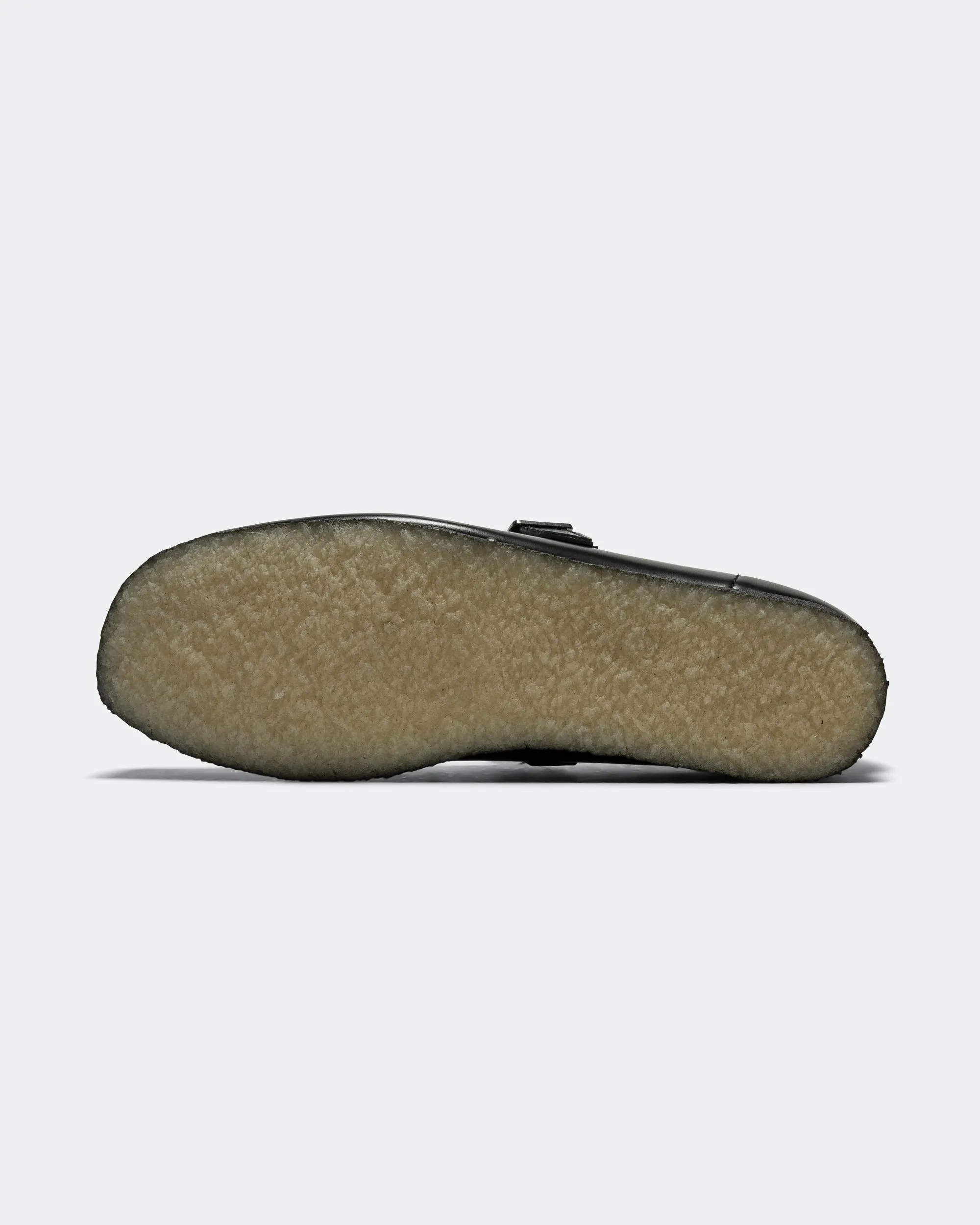 Air Circulation System custom-fit Womens Wallabee T Bar - Black Leather