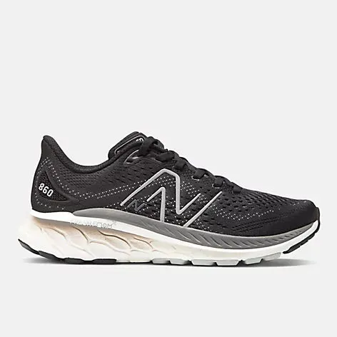Quick Beach Footwear Relaxation Shoes New Balance Women's 860v13 (Black/White & White/Gold)