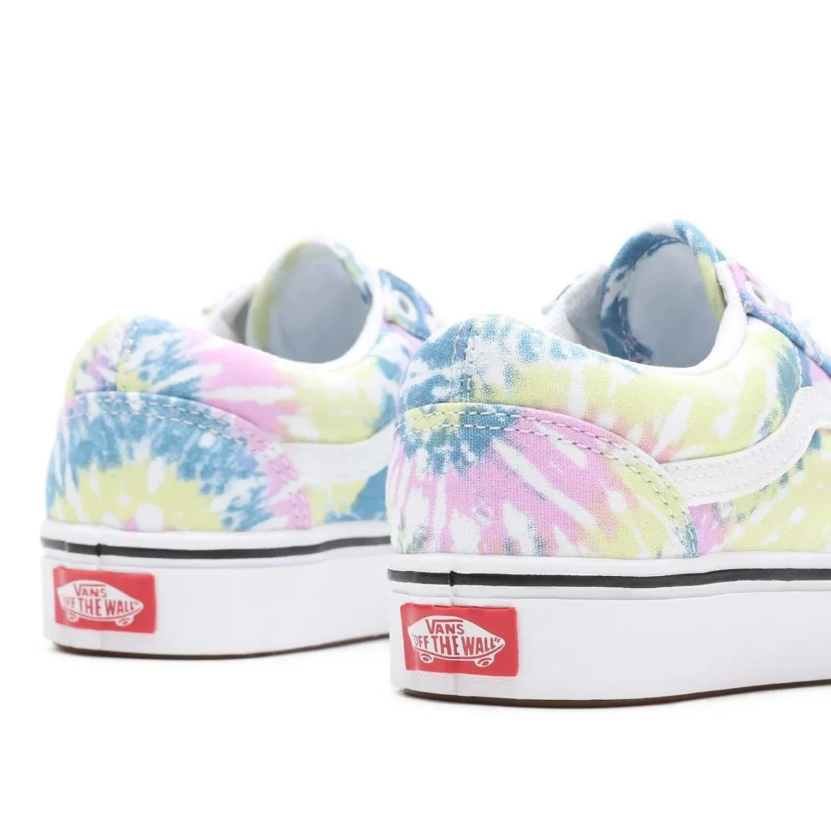 Train Step Multi Terrain Vans Unisex Comfy Cush Old Skool Tie Dye Orchid/True White