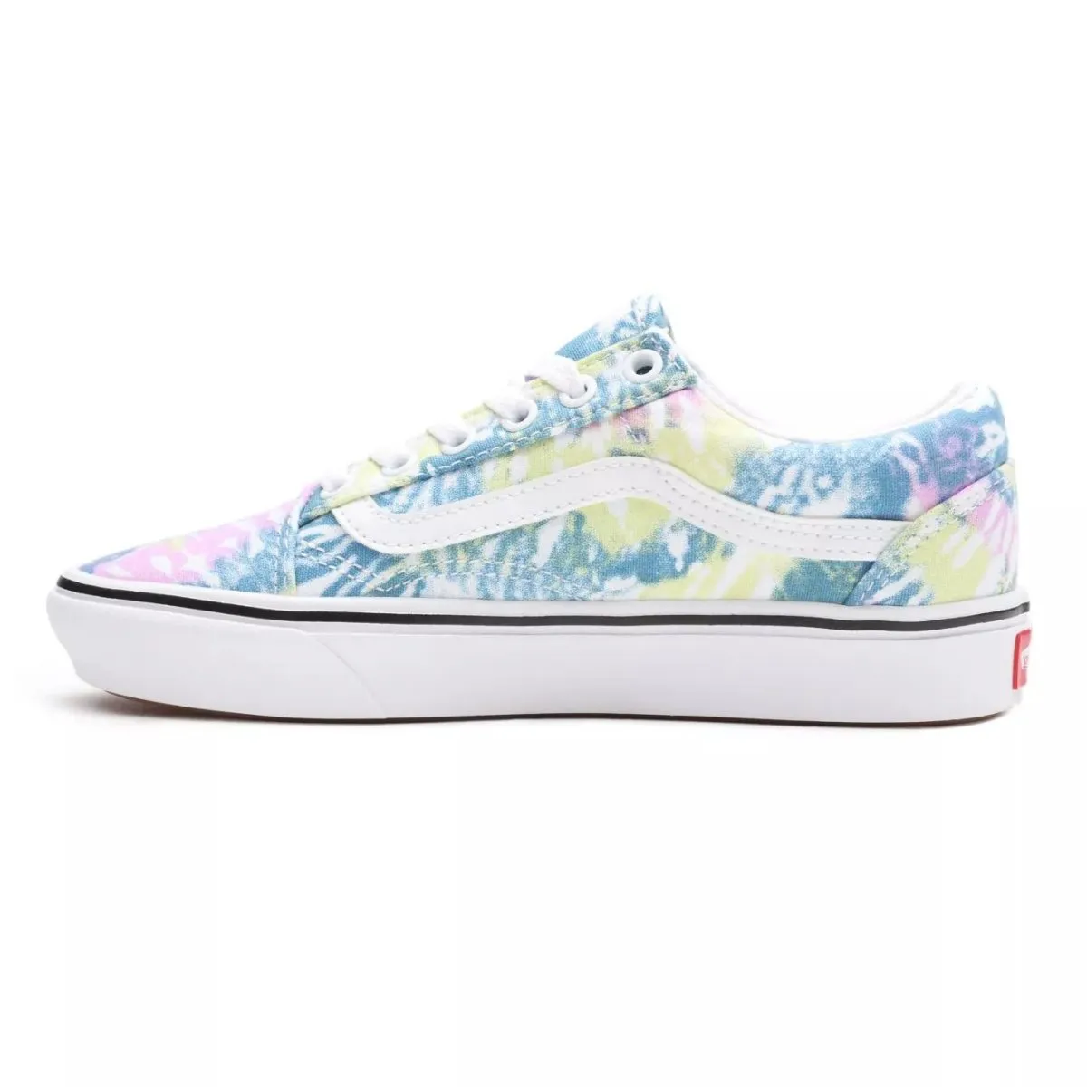 Light Jog Vans Unisex Comfy Cush Old Skool Tie Dye Orchid/True White