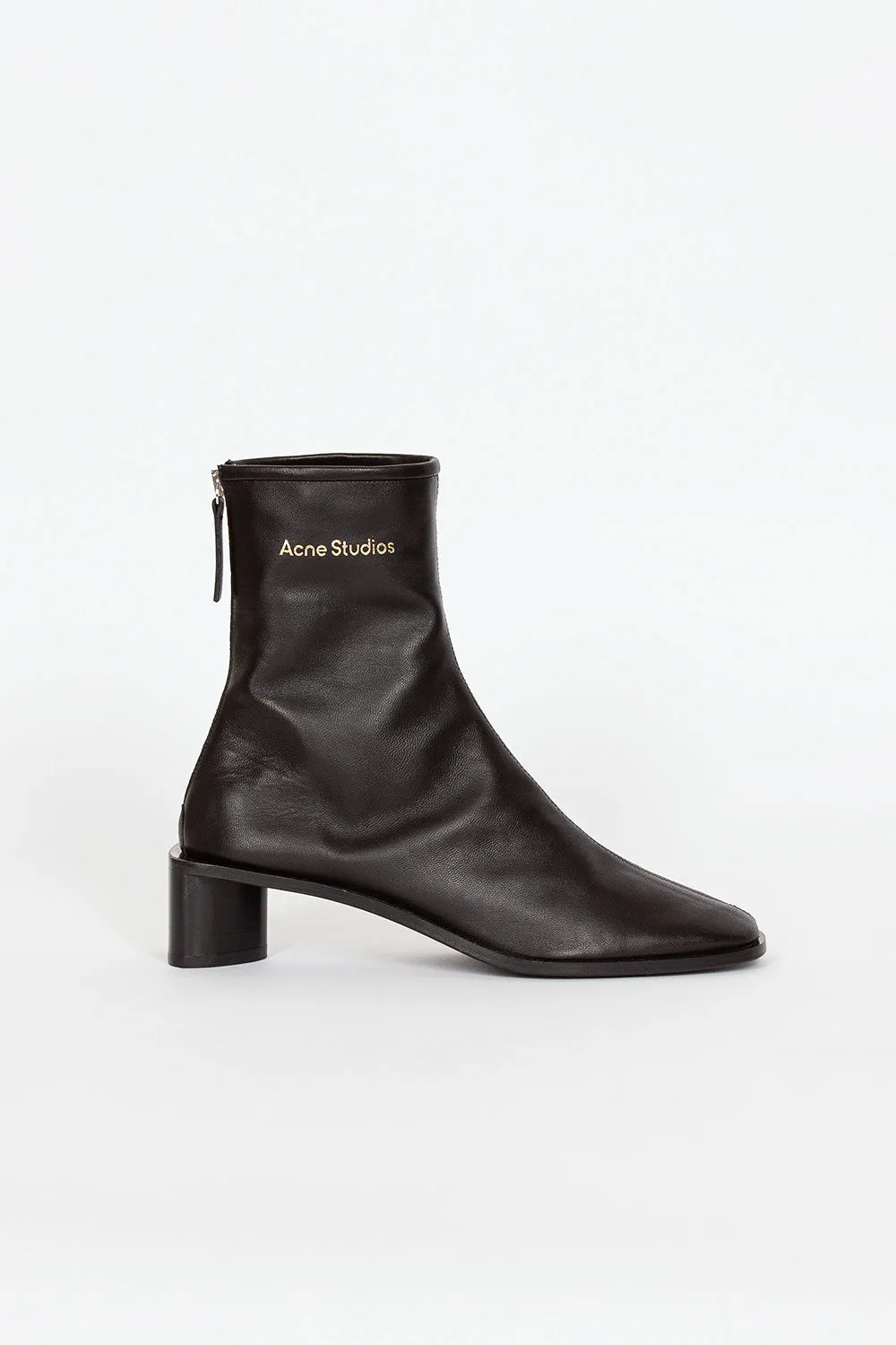 Square Toe Boot Black Crisp Design City Escape