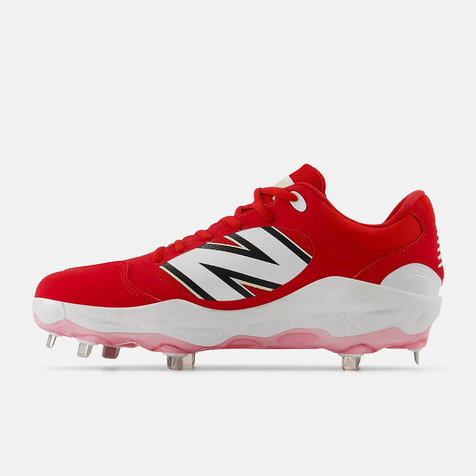 Hard Wear New Balance Men's Fresh Foam X 3000 v7 Metal Baseball Cleats - Red - L3000TR7