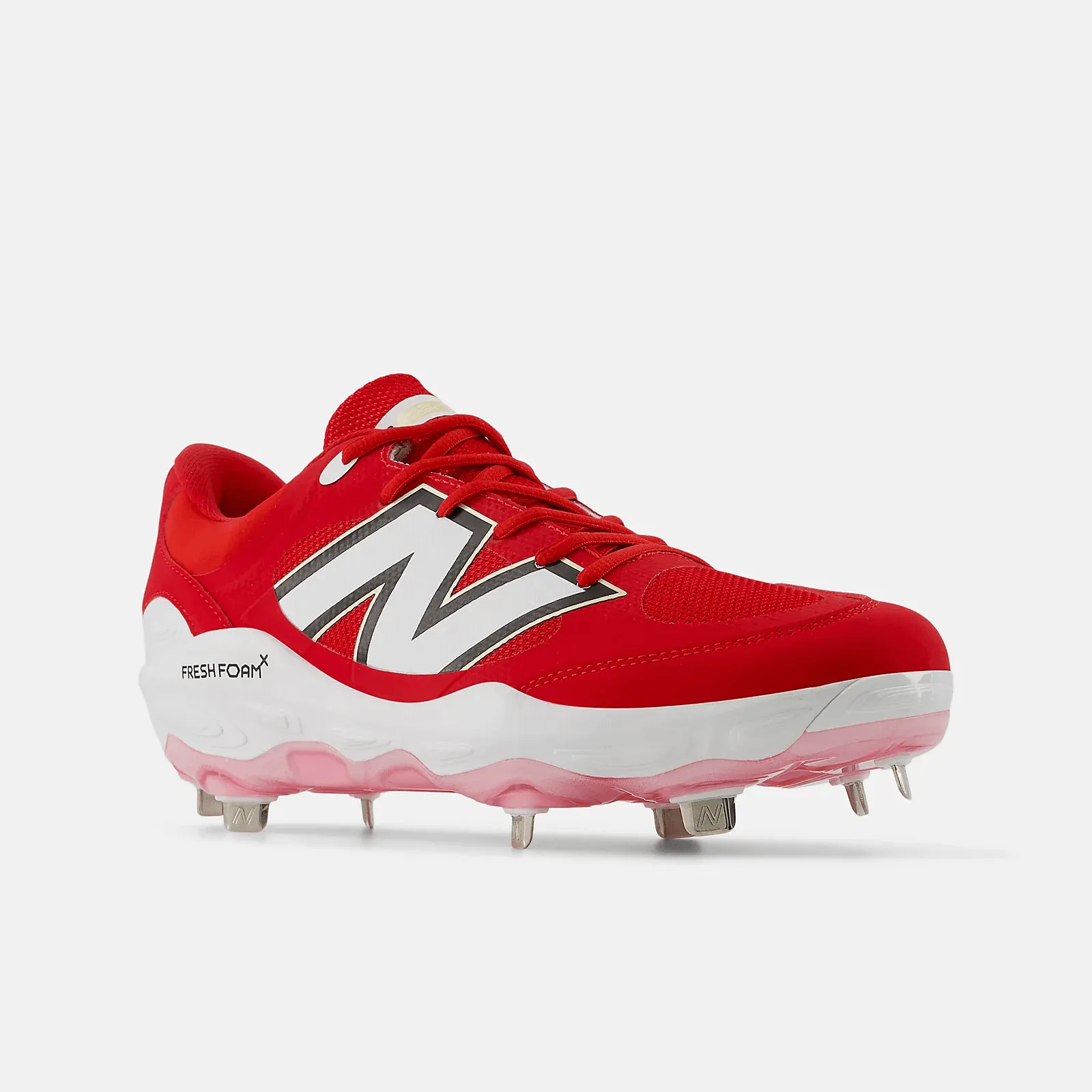 Comfortable buckles New Balance Men's Fresh Foam X 3000 v7 Metal Baseball Cleats - Red - L3000TR7