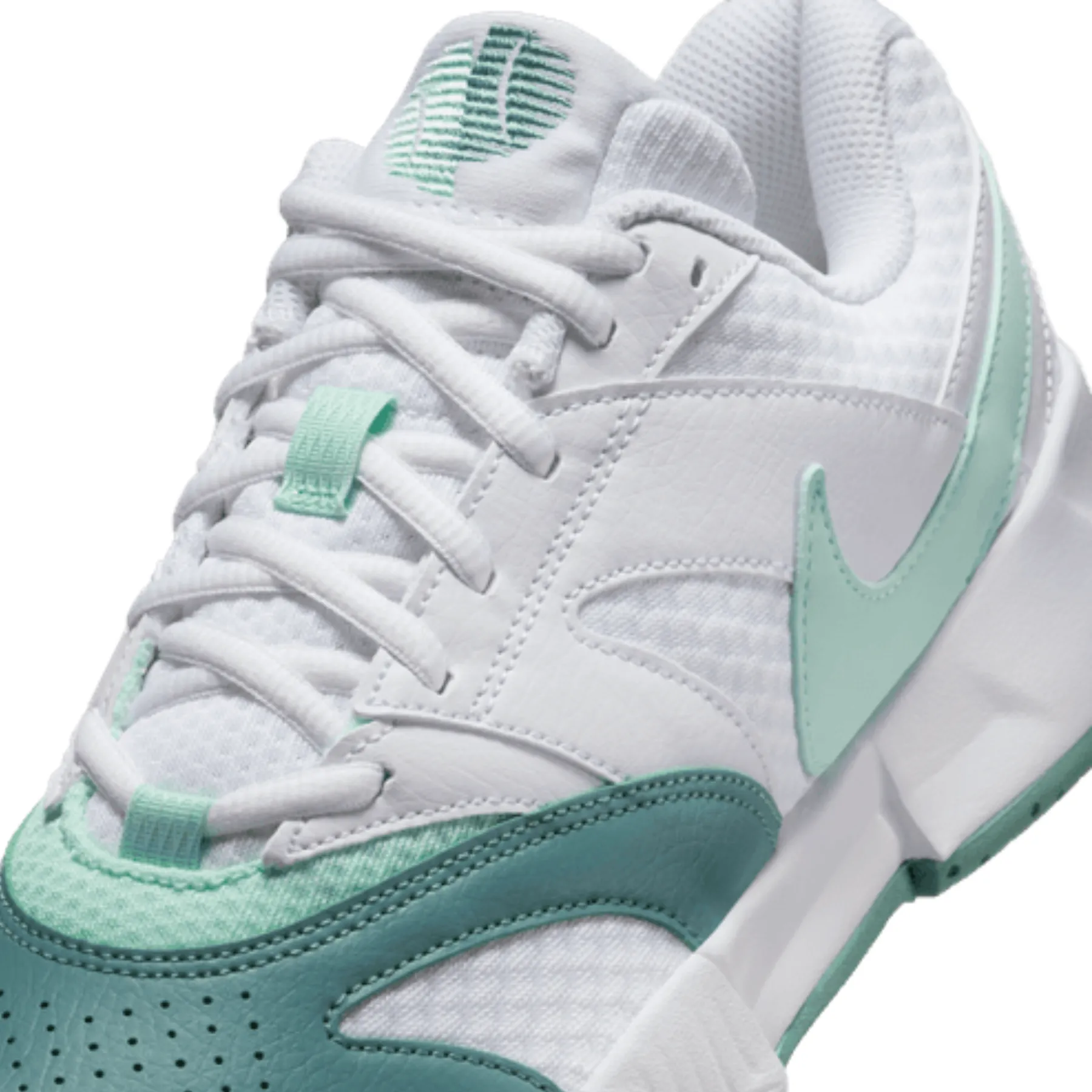 Performance Fit Nike Court Lite 4 Women's Tennis Shoes - White/Mint Foam-Cannon
