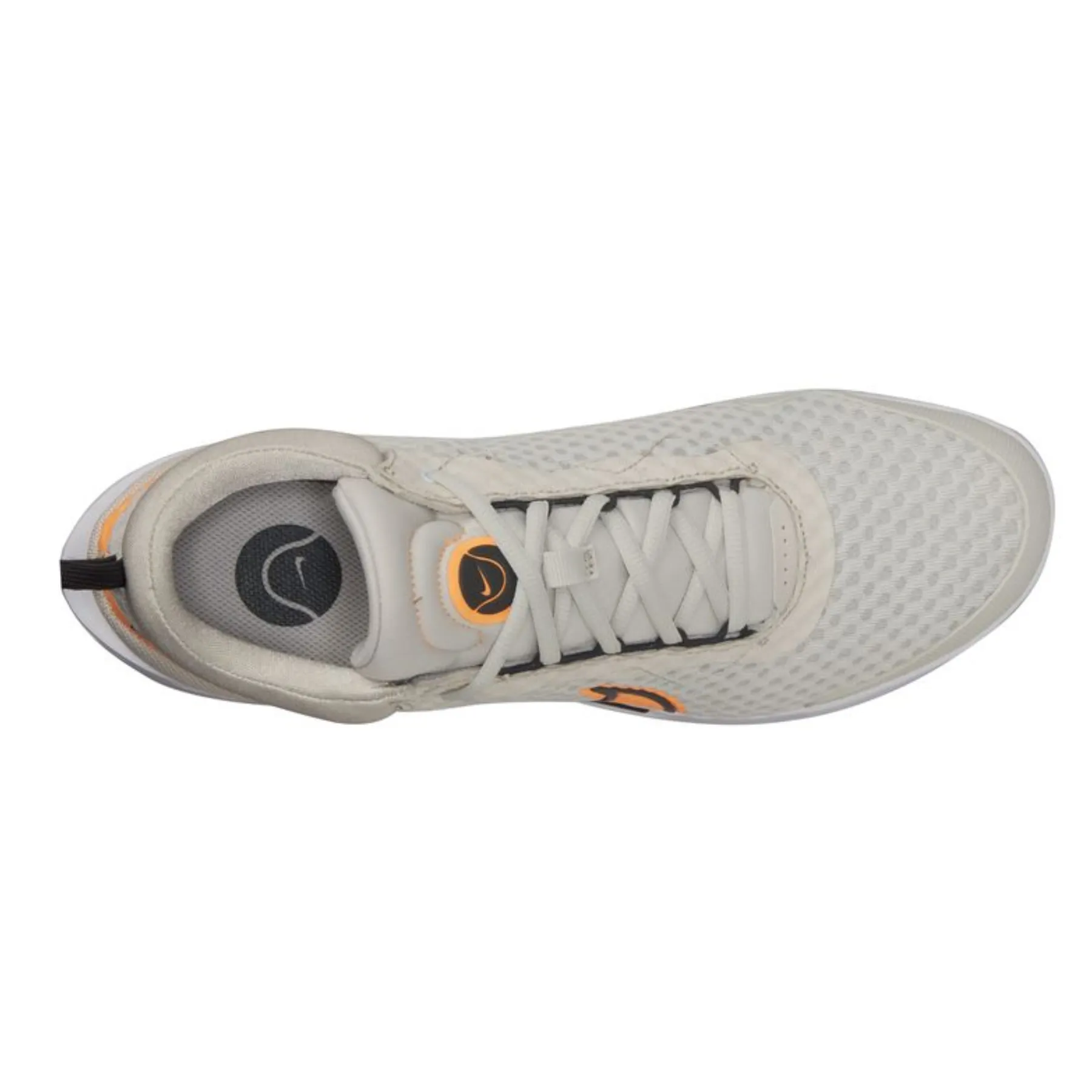 Step Support Nike Court Zoom Pro Men Hard Court  Tennis Shoes - Light Bone/Peach Cream-DK Smoke Grey