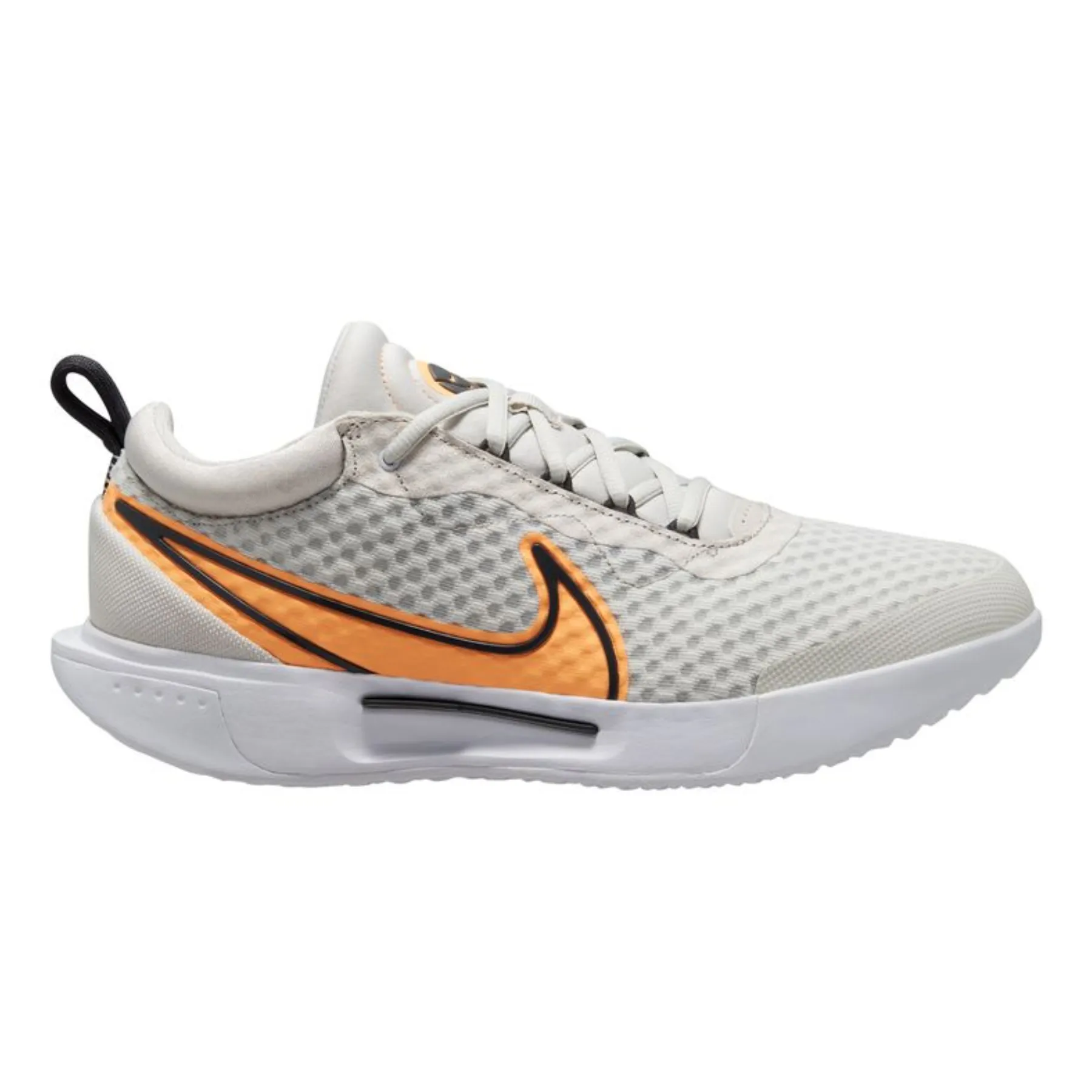 Minimal Sole Health Seekers Nike Court Zoom Pro Men Hard Court  Tennis Shoes - Light Bone/Peach Cream-DK Smoke Grey