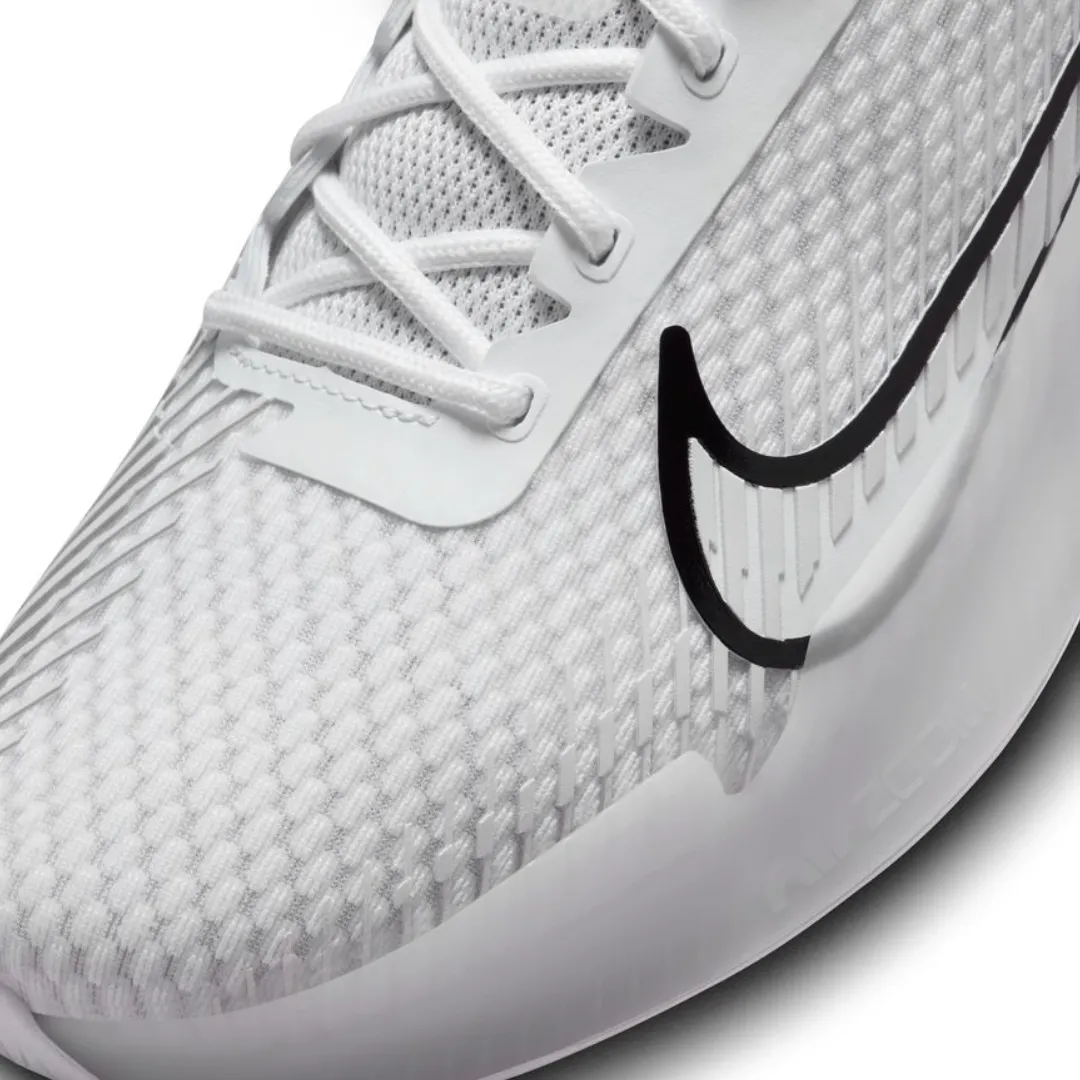 Sport Comfort Nike Court Air Zoom Vapor 11 Men's Hard Court Tennis Shoes -  White/Black-Summit White