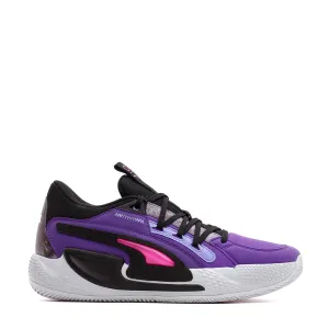 Advanced Flex Notches Puma Basketball Men Court Rider Chaos Final Fantasy Black Violet 378418-01
