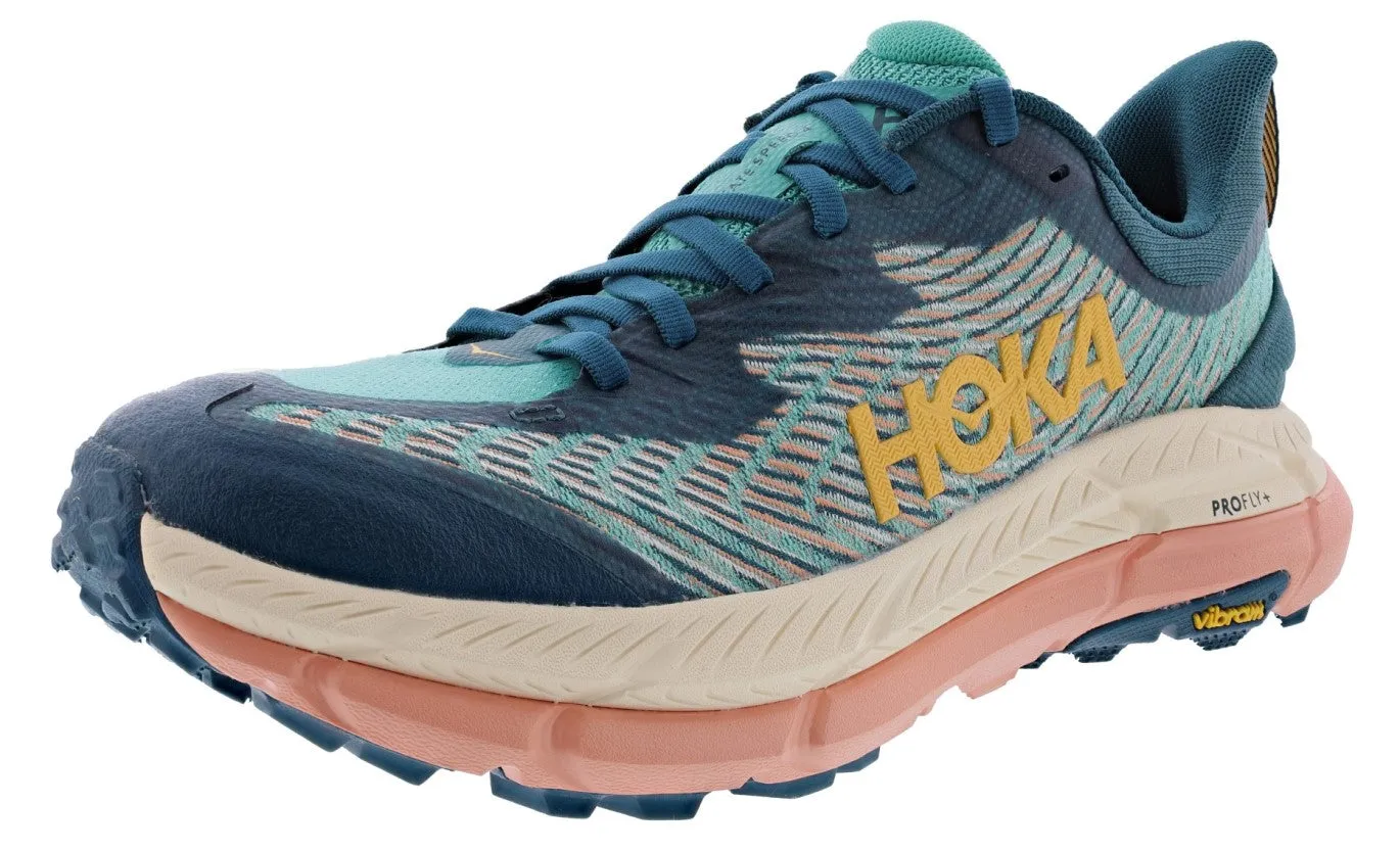 mesh ventilation affordable shoes Hoka Women's Mafate Speed 4 Responsive Trail Running Shoes
