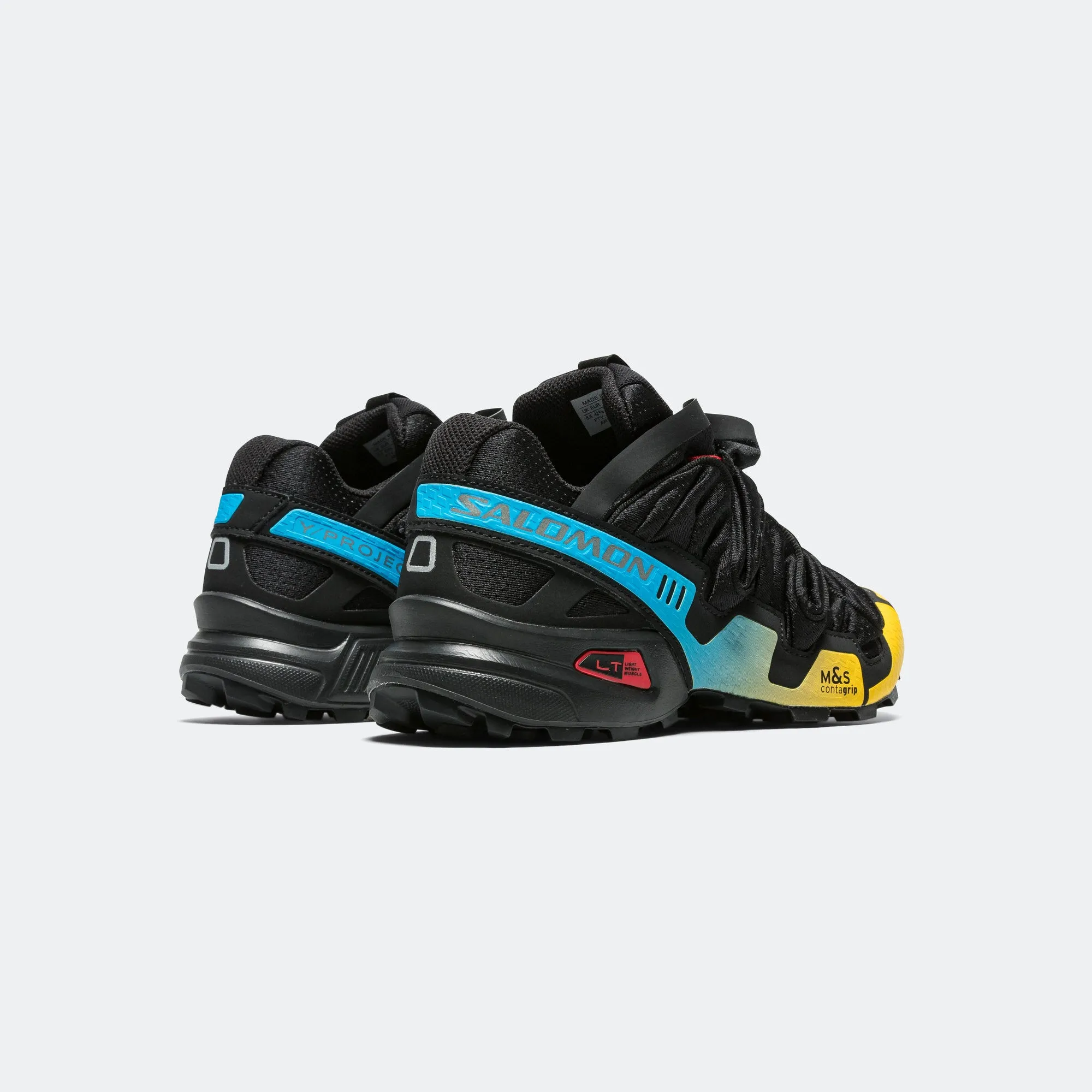 Speedcross 3 x Y/PROJECT - Black/Lemon-Transcend Blue Minimalist Base