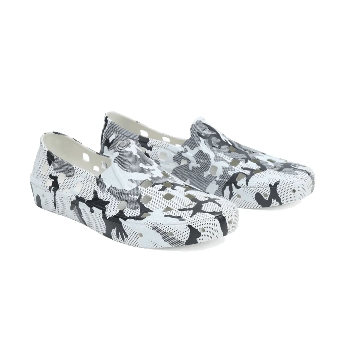 Slip-On Trk 'Grey White' Cushioned ride